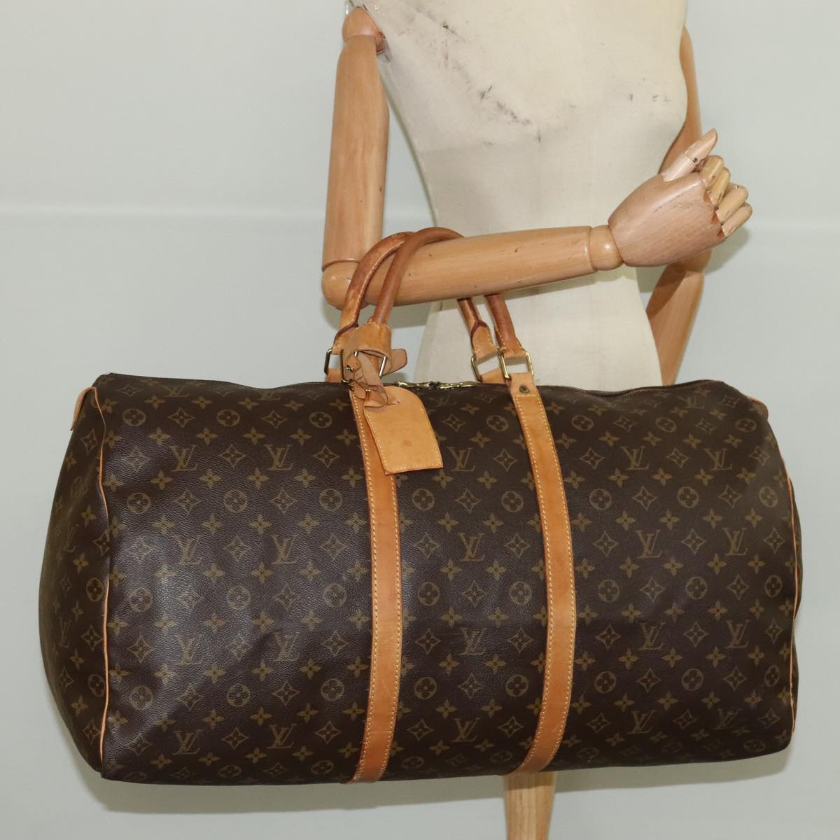 LOUIS VUITTON Monogram Keepall 60 Boston Bag M41422 LV 97280