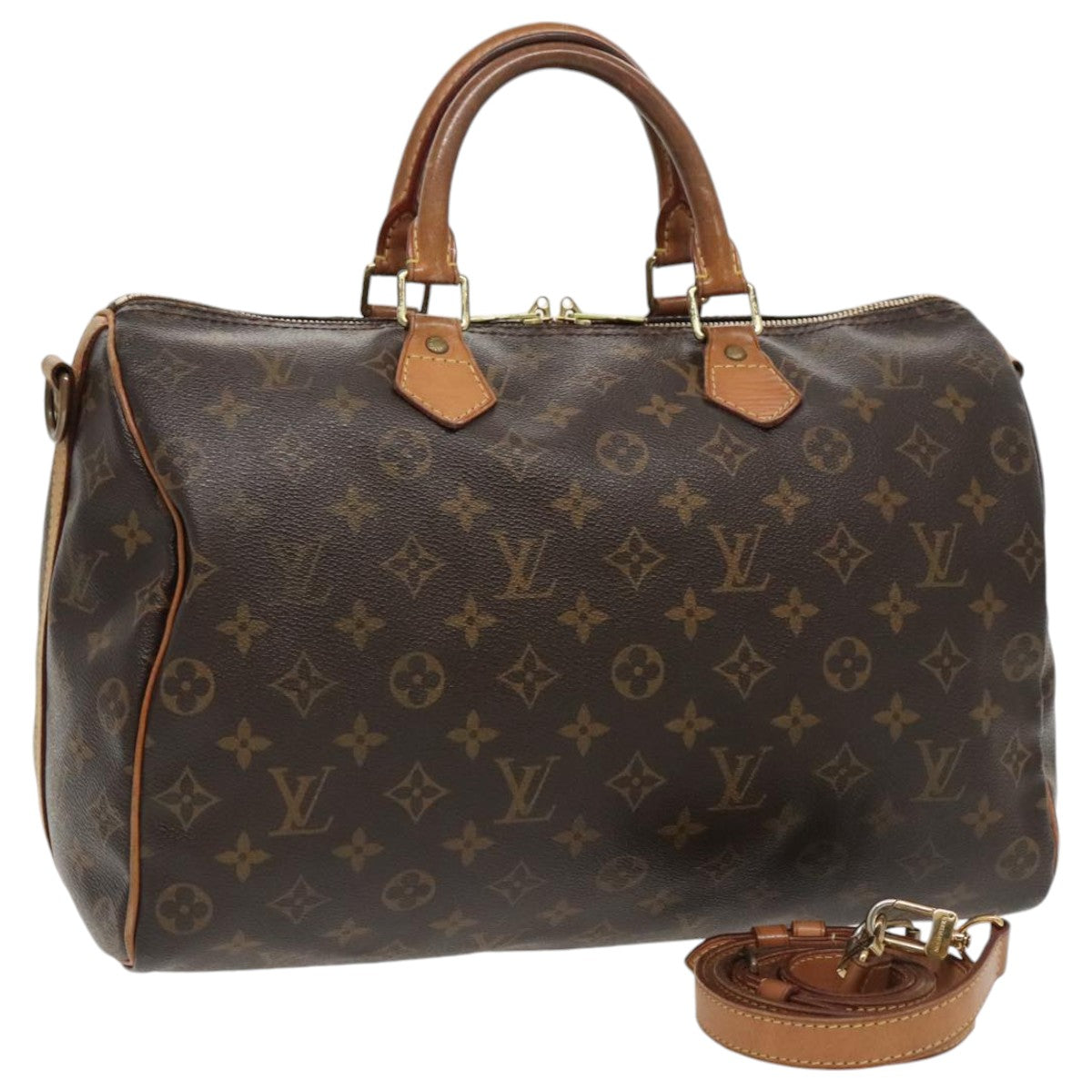 LOUIS VUITTON Monogram Speedy Bandouliere 35 Hand Bag M41111 LV 97294