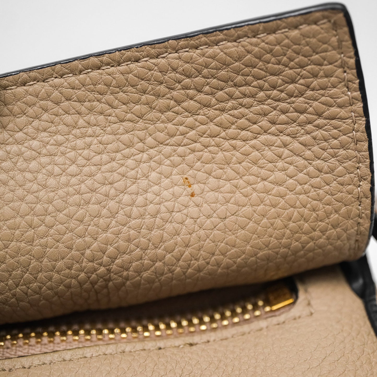Loewe Small Puzzle Bag Sand Mink Grained Calfskin Gold Hardware
