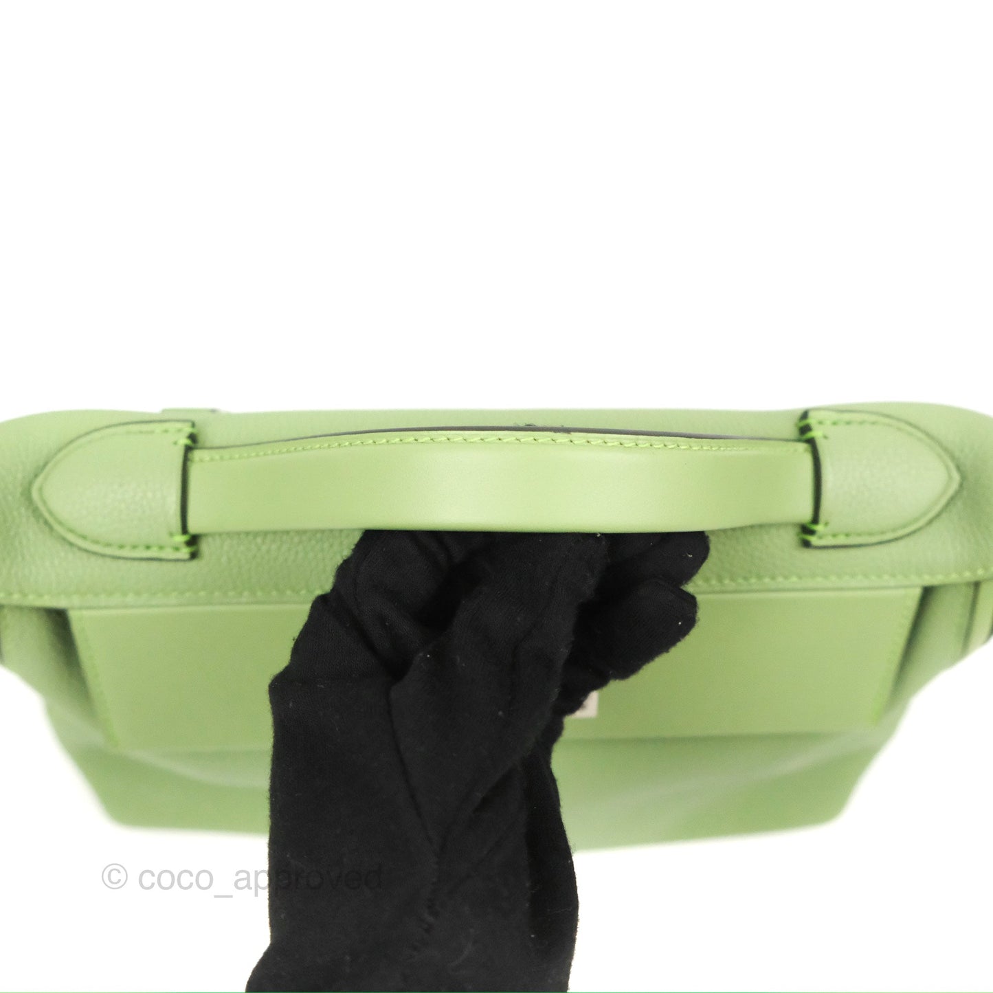 Hermès 24/24 29 Vert Criquet/Bamboo Evercolor/Swift Palladium Hardware