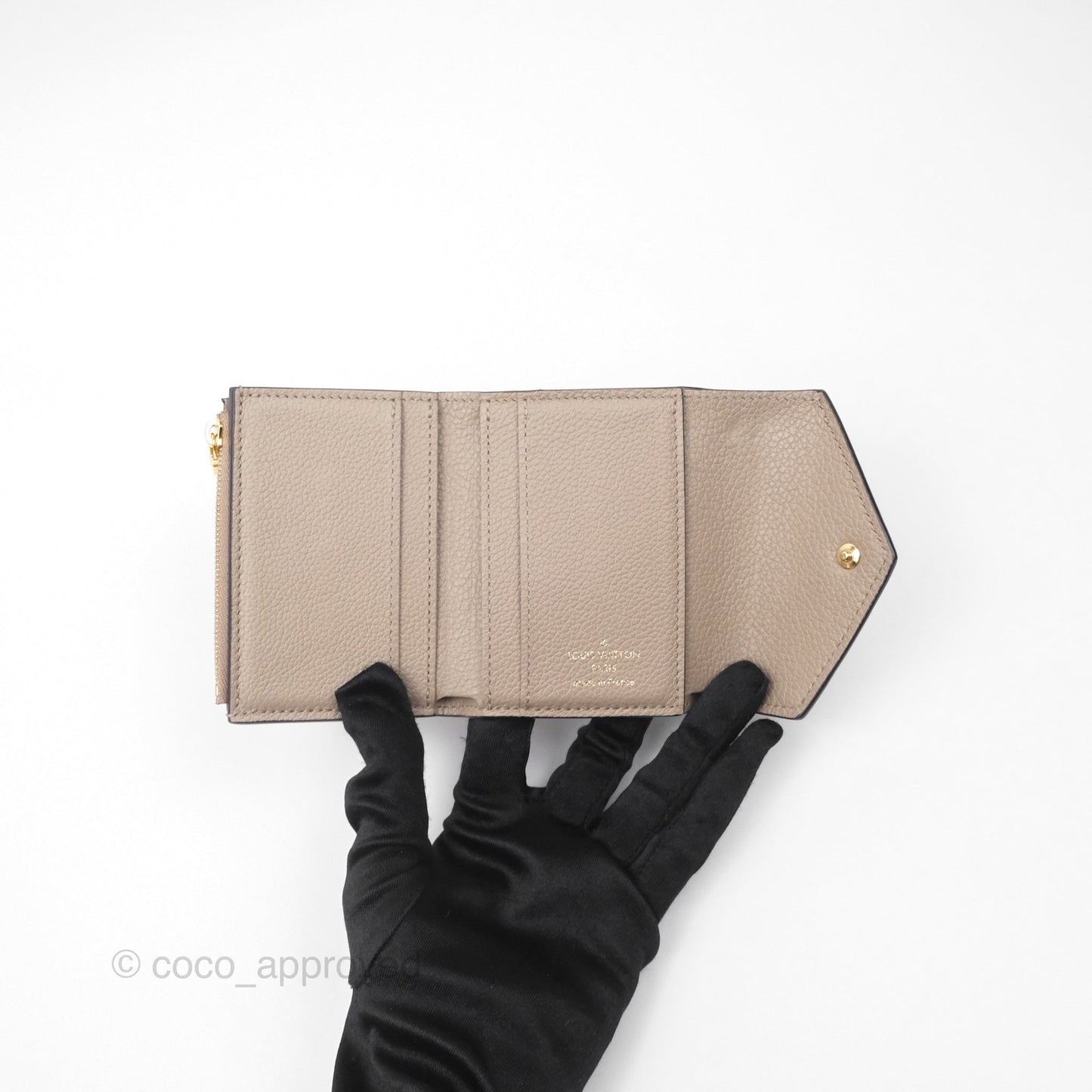 Louis Vuitton Zoé Wallet Monogram Empreinte Leather Turtledove