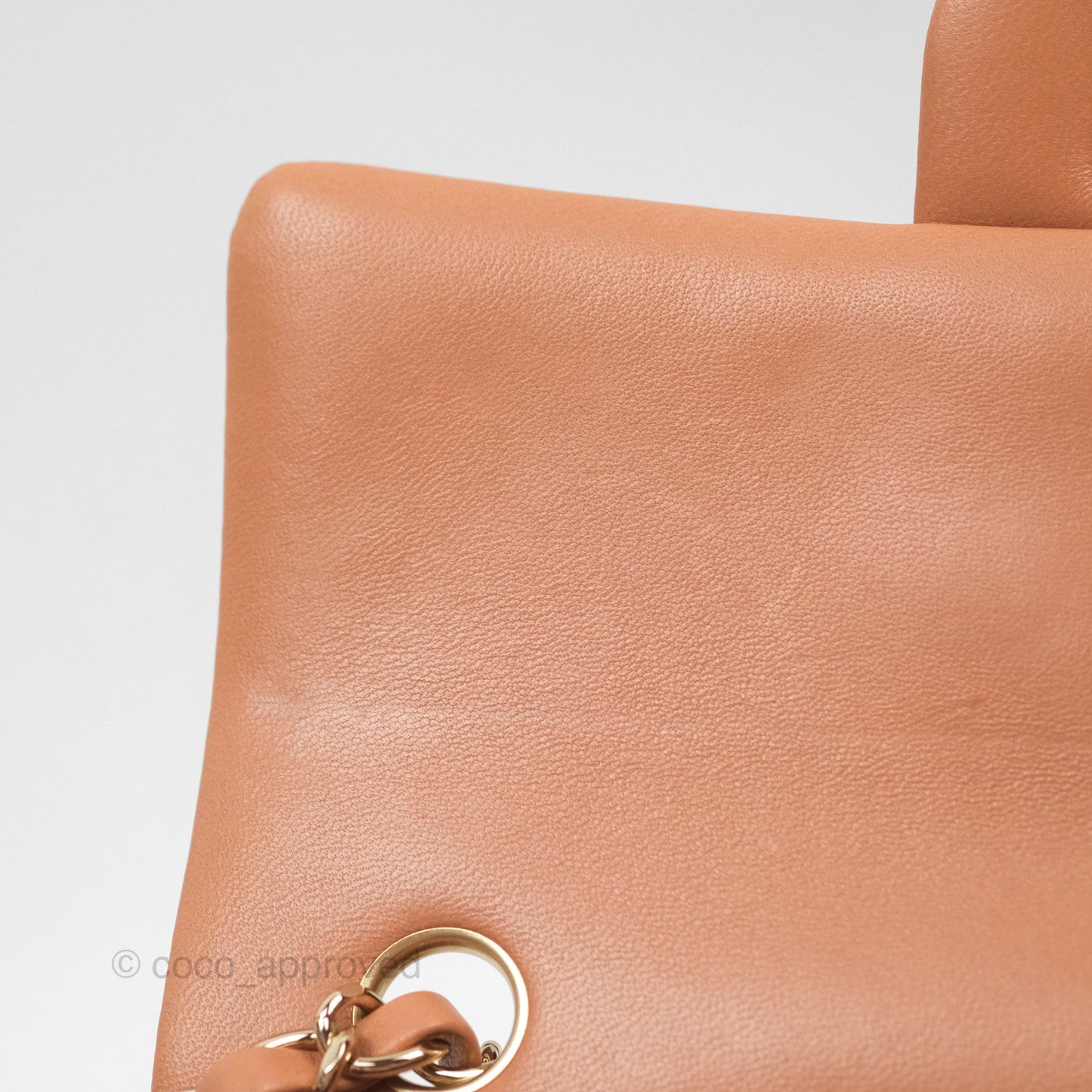 Chanel Quilted Mini Rectangular Flap Caramel Lambskin Gold Hardware