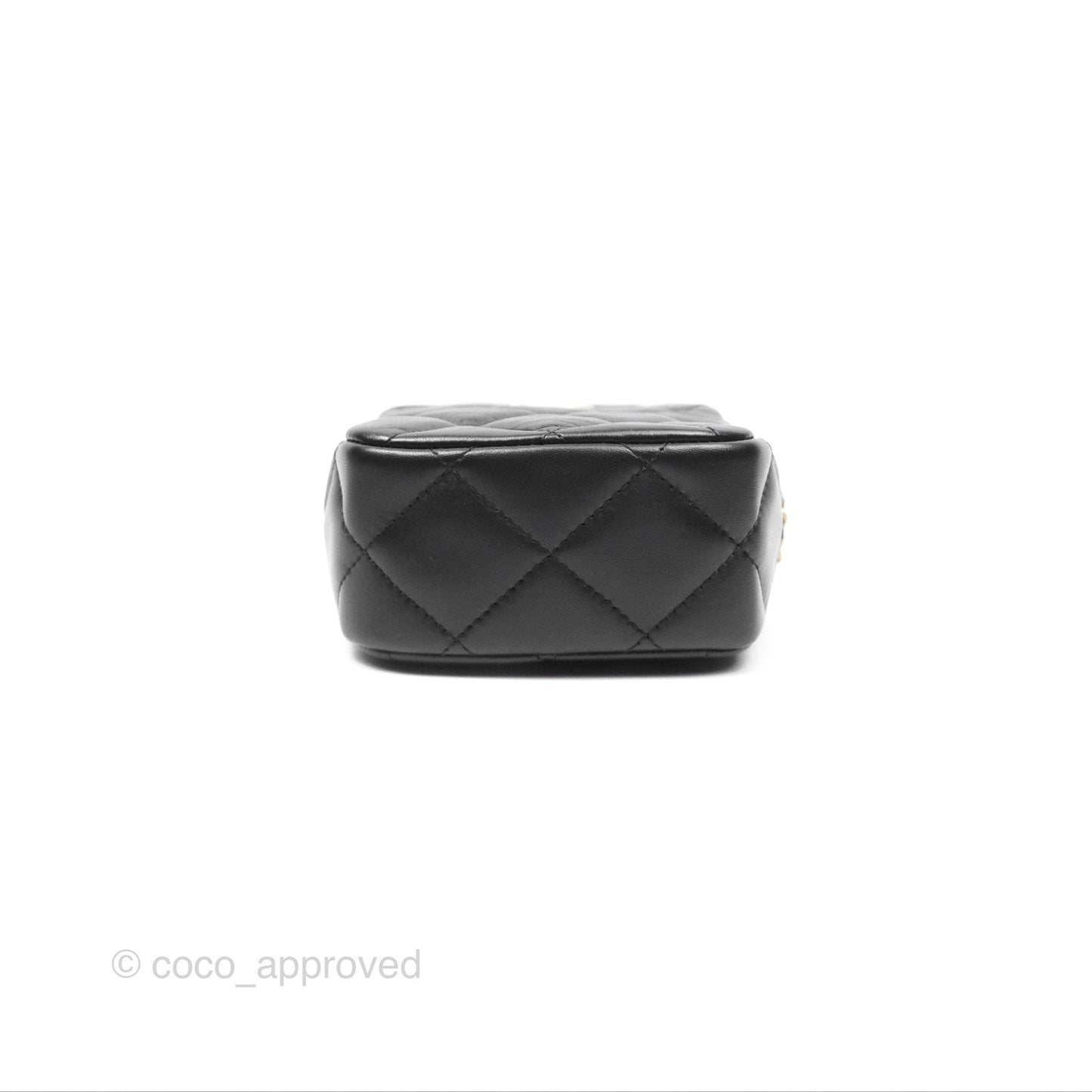 Chanel My Perfect Mini Camera Bag Black Lambskin Aged Gold Hardware