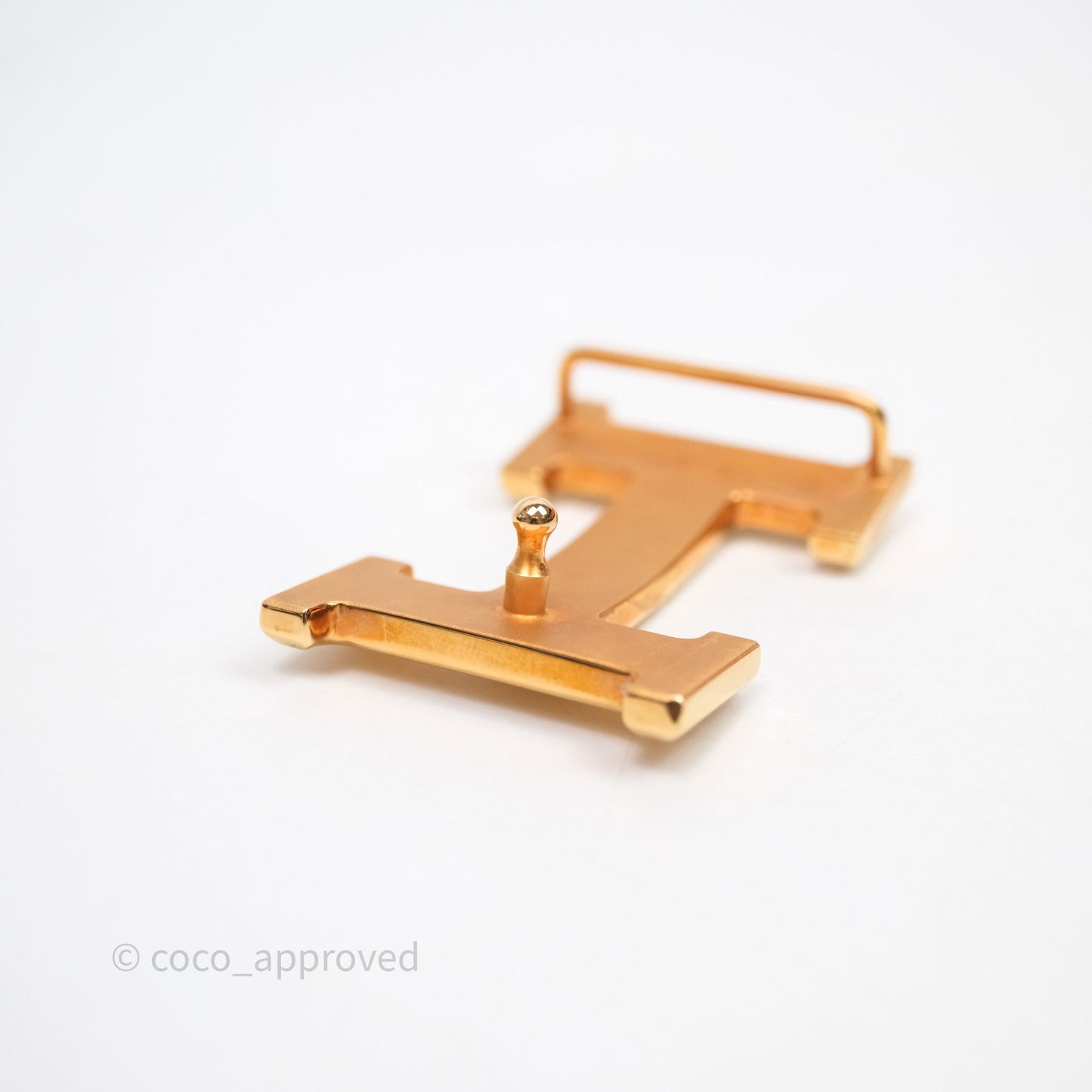 Hermès H Belt Buckle & Reversible Strap Black Gold Hardware