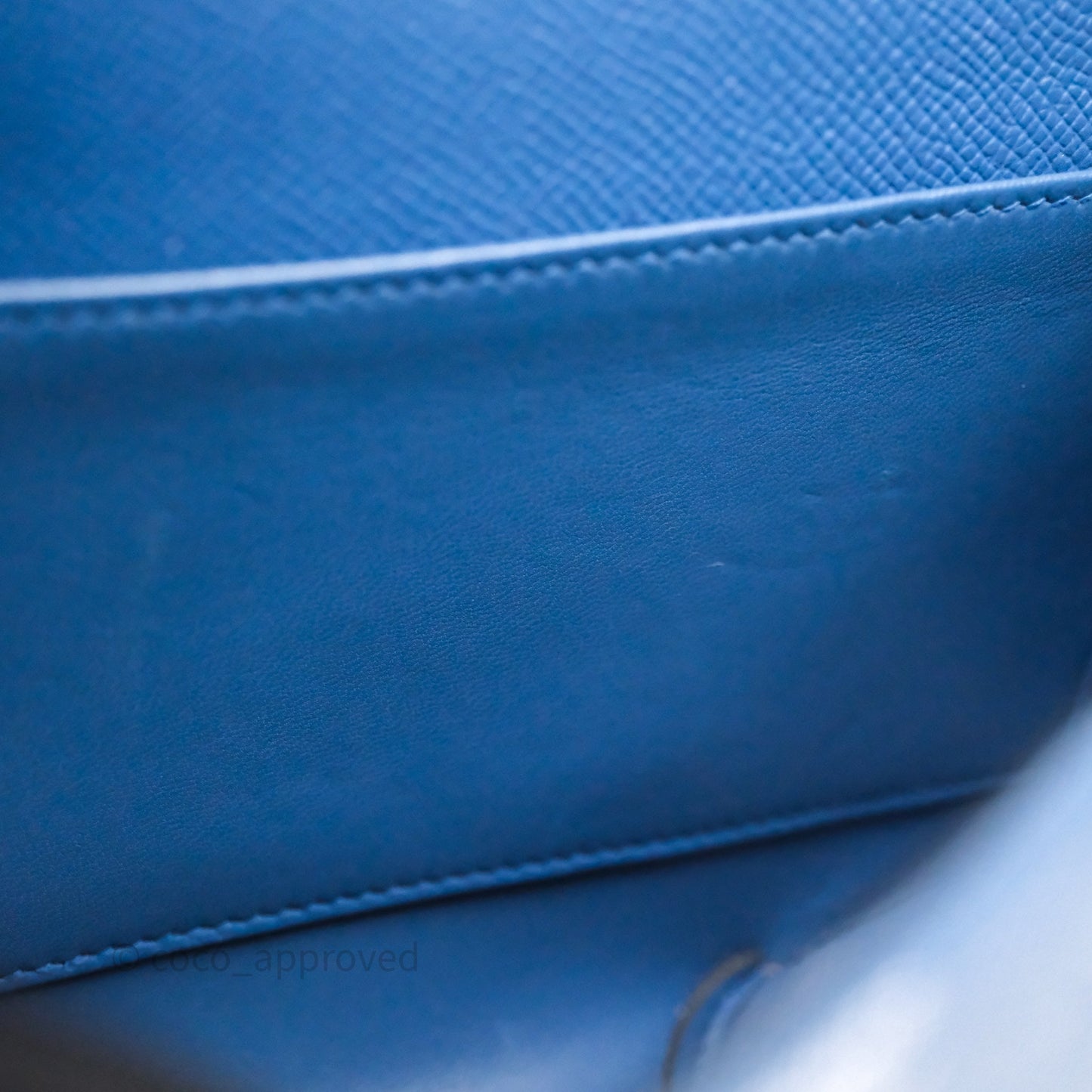 Hermès Cherche-Midi R2 Bleu Agate Epsom Palladium Hardware