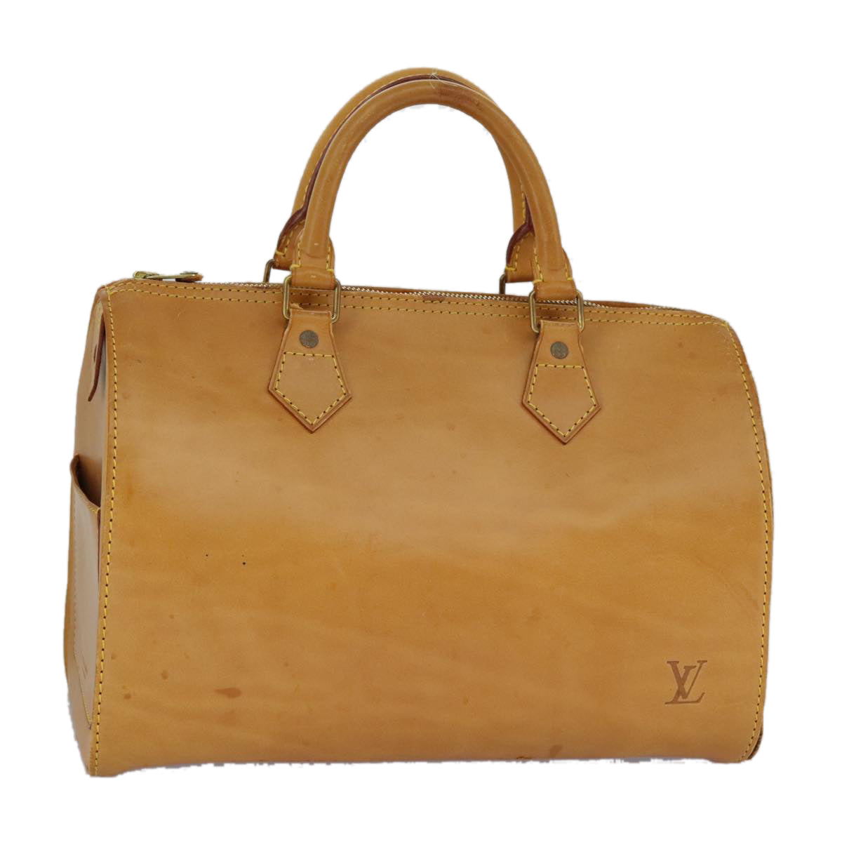 LOUIS VUITTON Nomad leather Speedy 30 Hand Bag Beige M85392 LV 97351