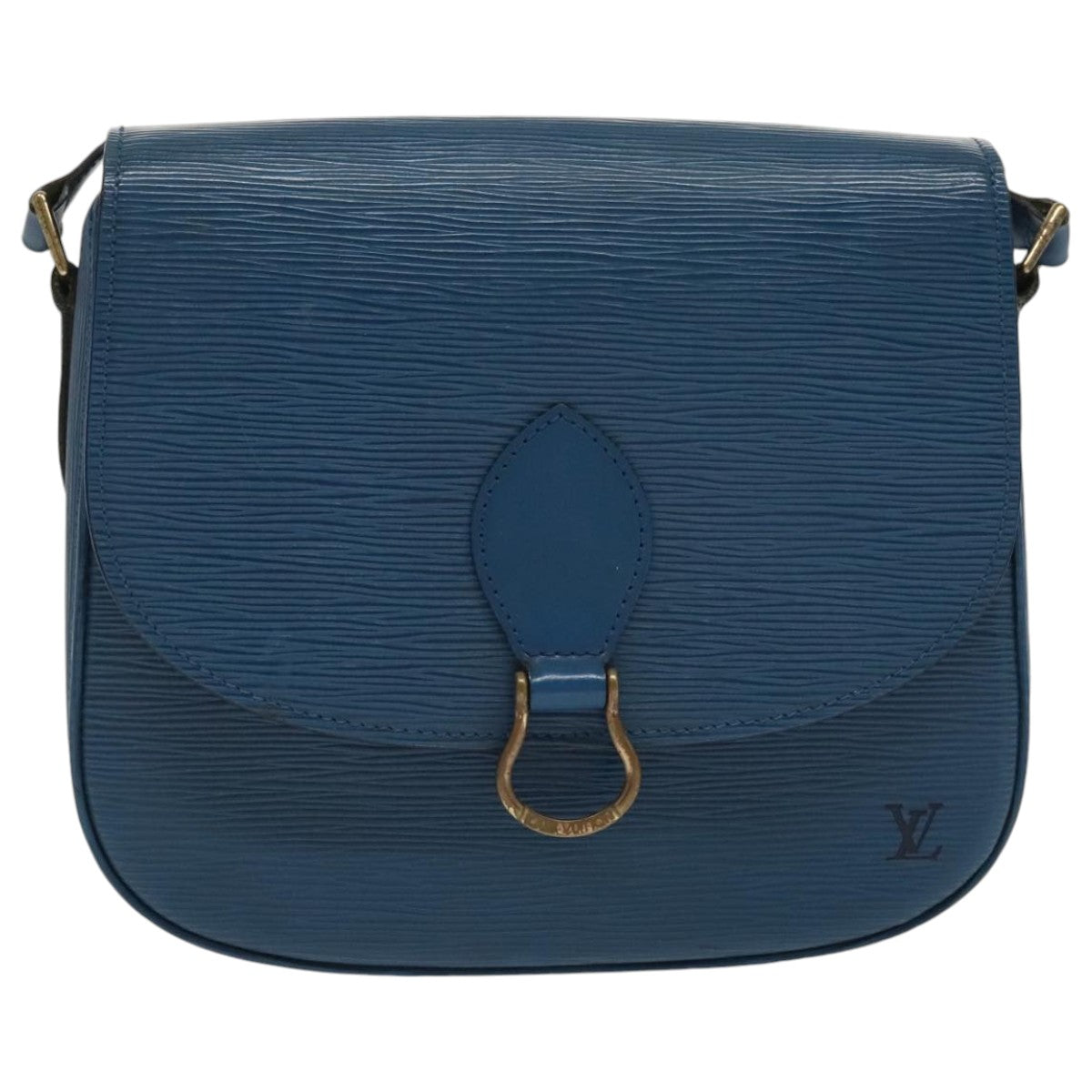 LOUIS VUITTON Epi Saint Cloud GM Shoulder Bag Toledo Blue M52195 LV 97379
