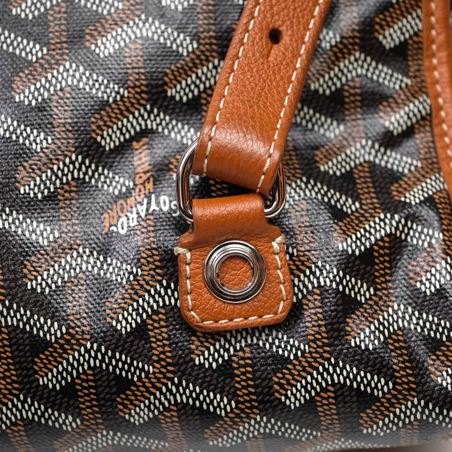Goyard Saint Léger Backpack Black/ Tan