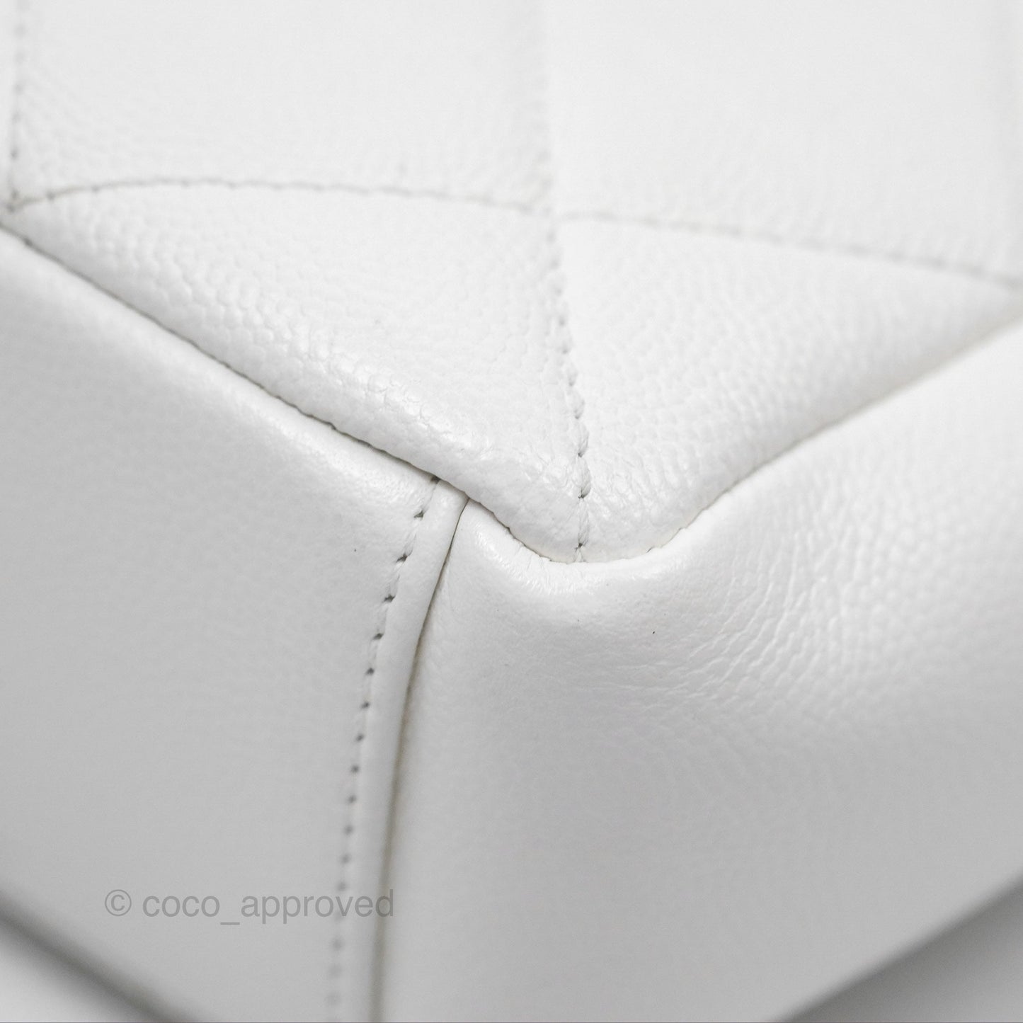 Chanel Quilted My Everything Medium Flap Bag White Caviar Incognito Hardware