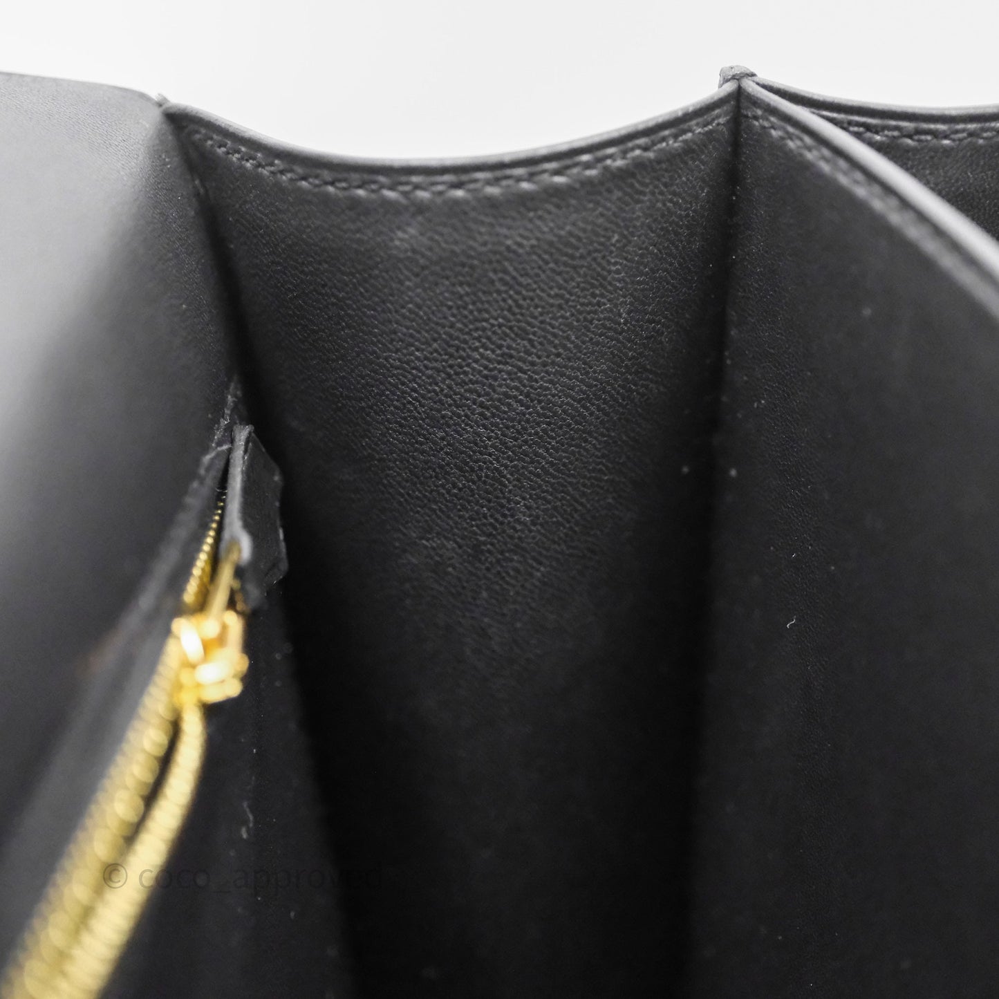 Hermès Constance 24 Noir 89 Epsom Gold Hardware