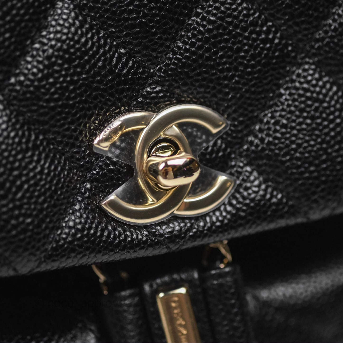 Chanel Duma Backpack Small Black Caviar Gold Hardware