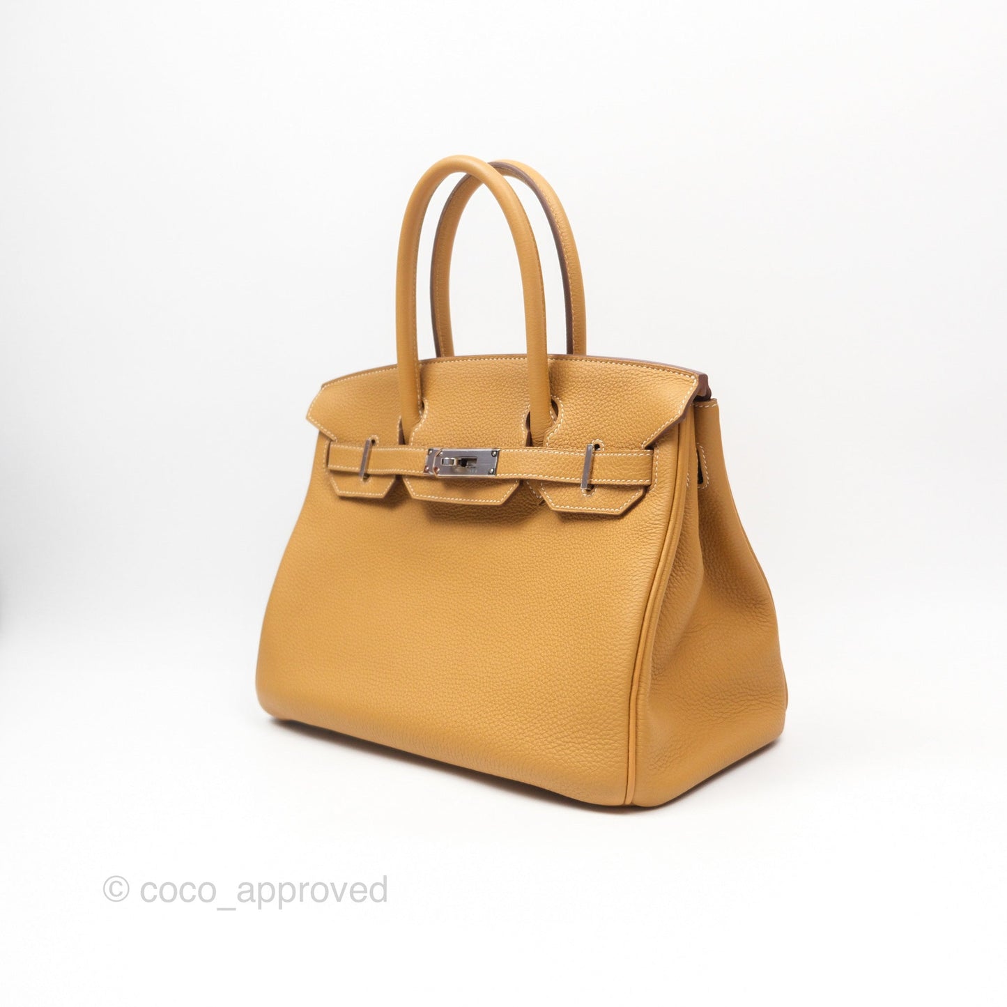 Hermès Birkin 30 Retourne Nature Sable 21 Togo Palladium Hardware