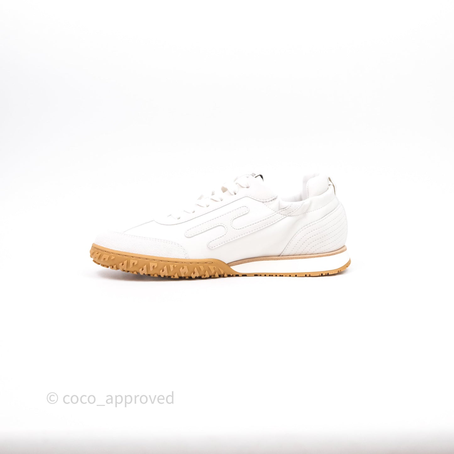 Hermès Sneaker Femme Jet Nappa/ Chevre Velours Blanc Size 37