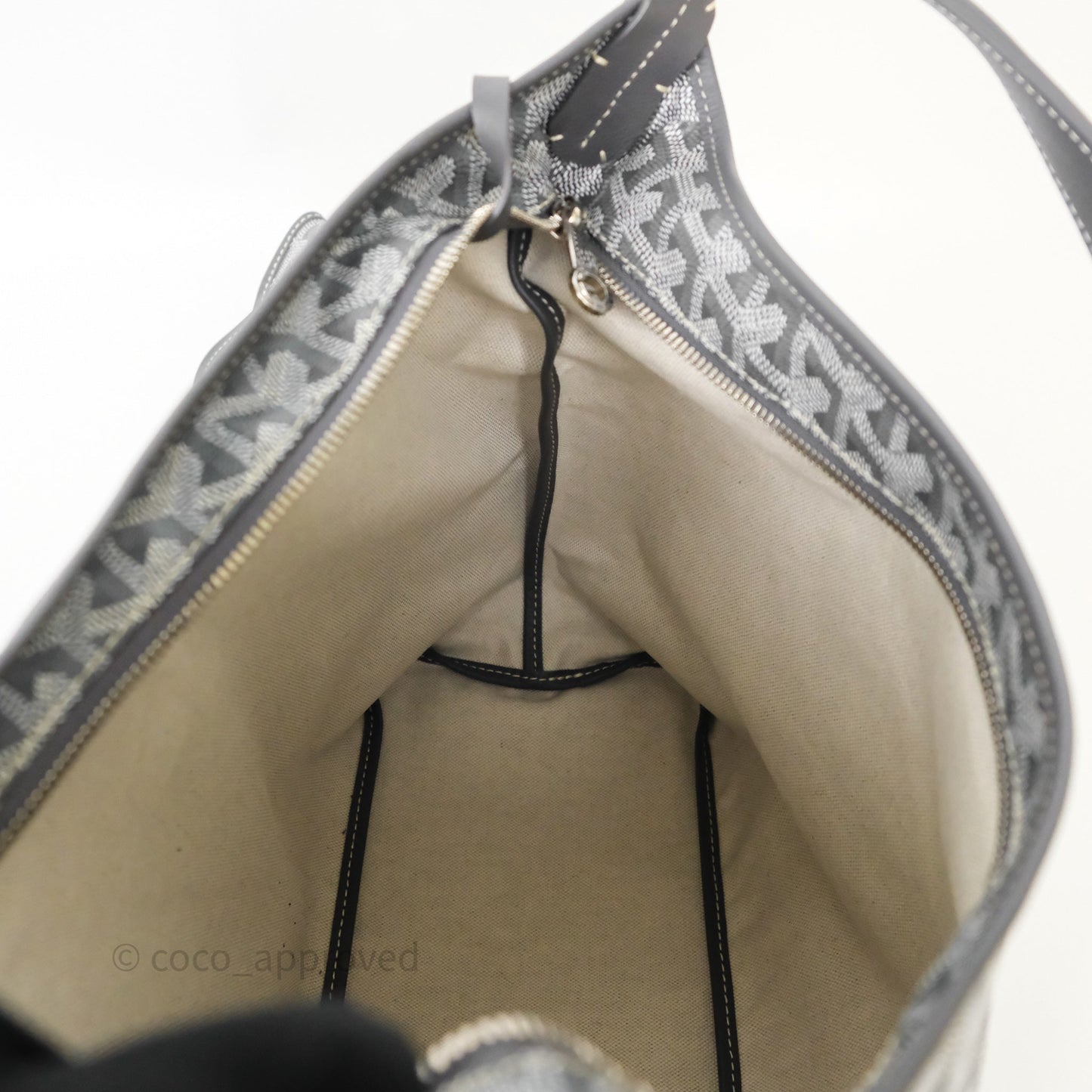 Goyard Bohème Hobo Bag Grey Goyardine Canvas