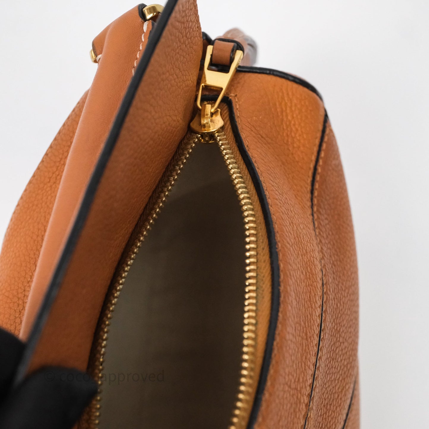 Loewe Small Puzzle Bag Tan Calfskin