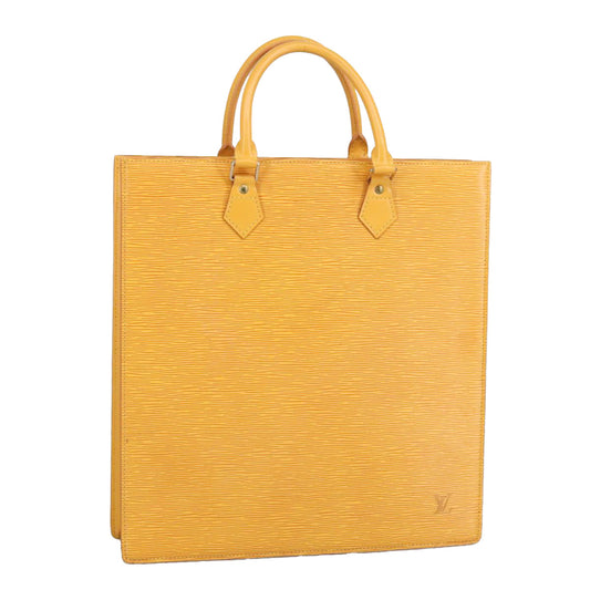 LOUIS VUITTON Epi Sac Plat Hand Bag Yellow M52079 LV 97571