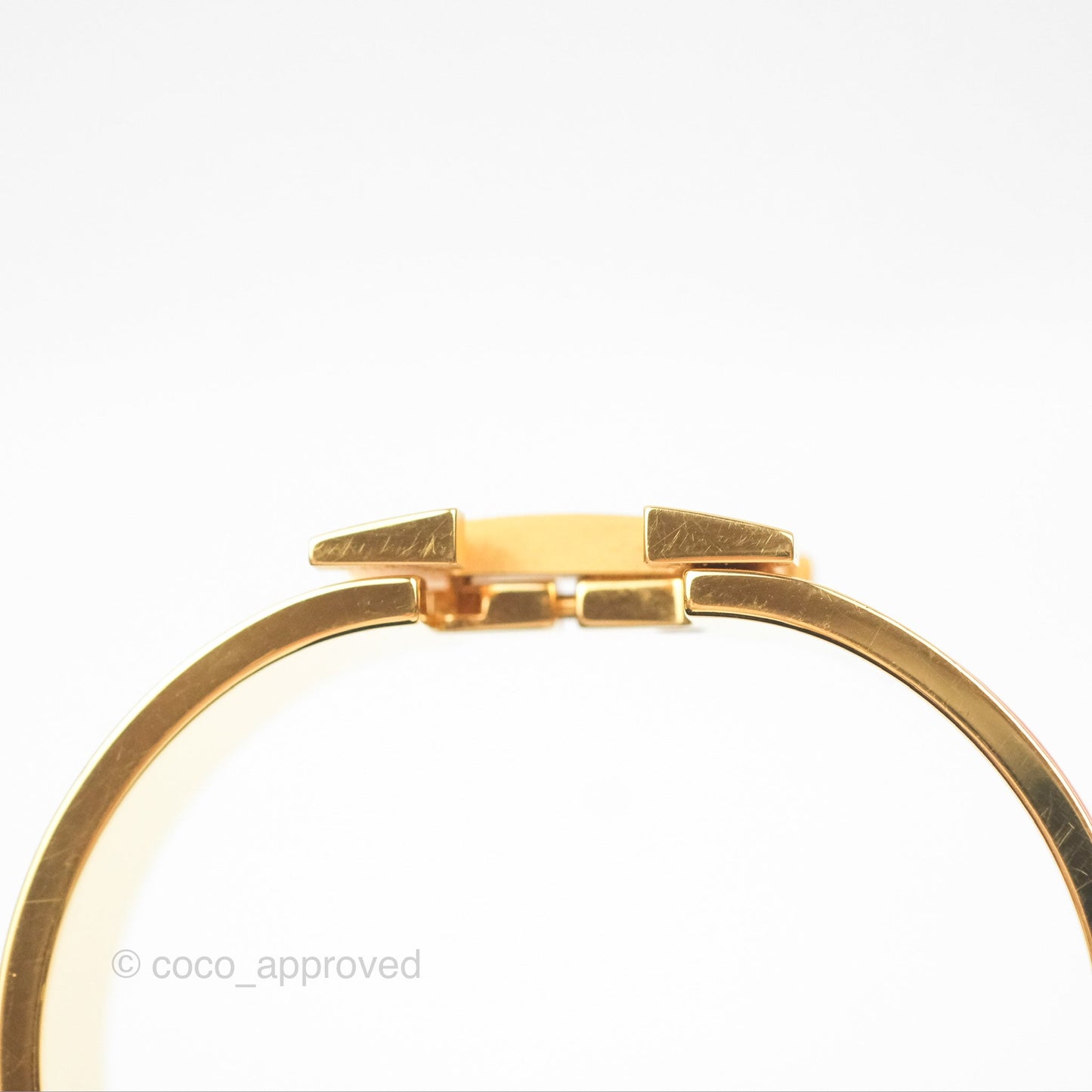 Hermès Clic Clac H Bracelet Orange Fruité Rose Gold PM
