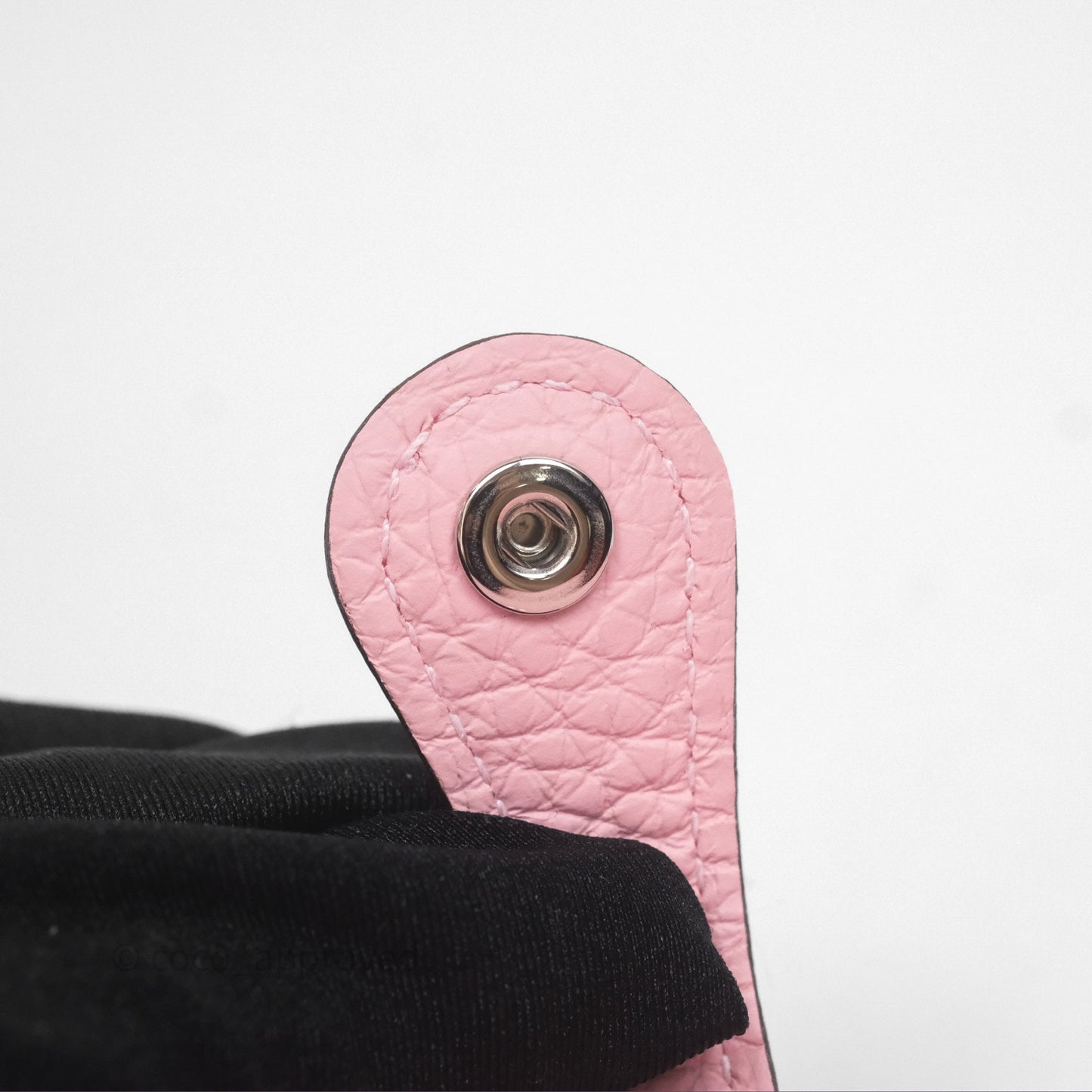 Hermès Mini Evelyne 16 Sakura/Rose Clemence Palladium Hardware