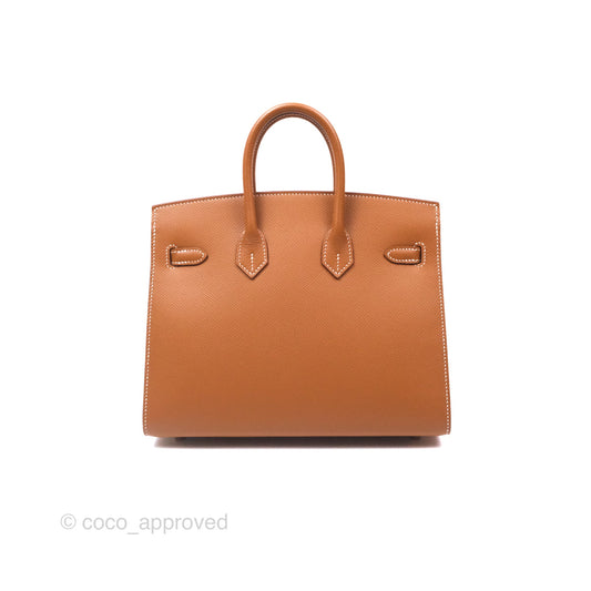 Hermes Birkin 25 Sellier Gold 37 Epsom Gold Hardware