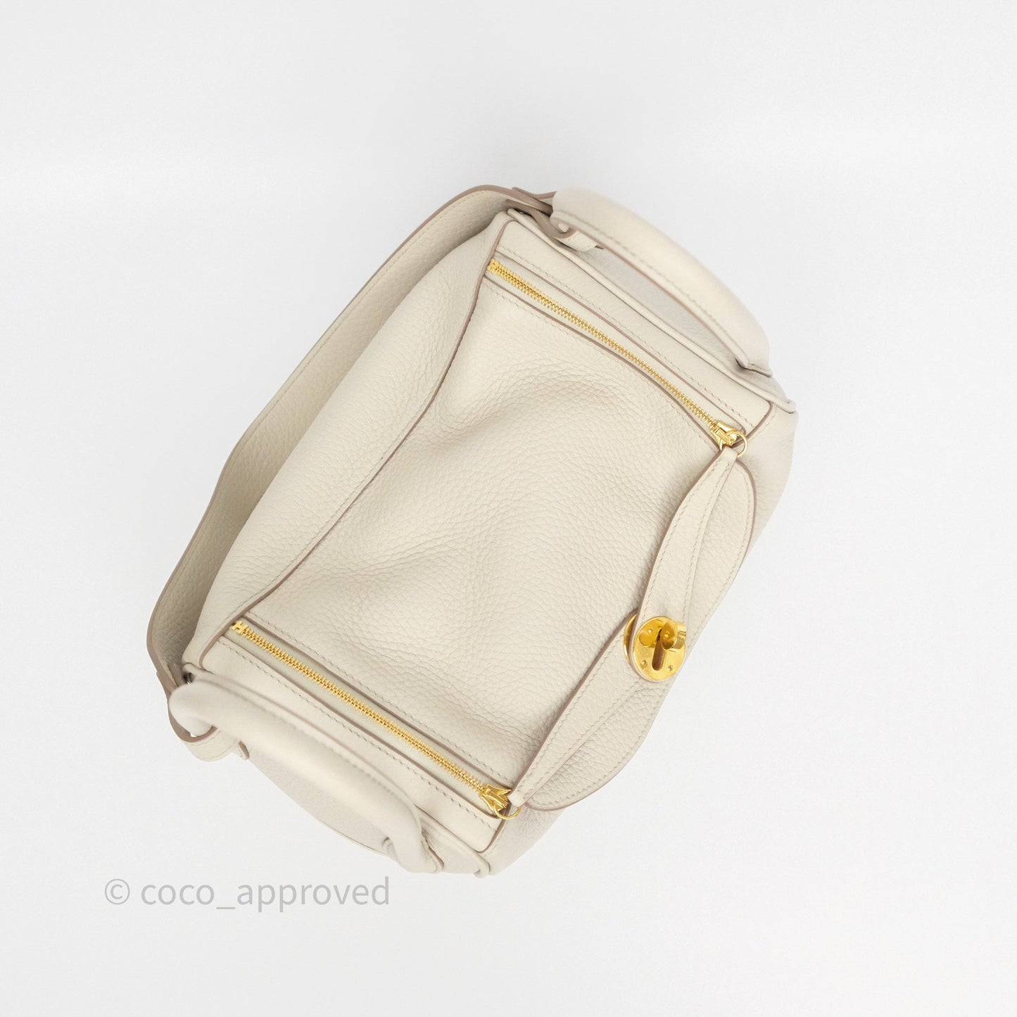 Hermès Lindy 26 Beton 8L Clemence Gold Hardware