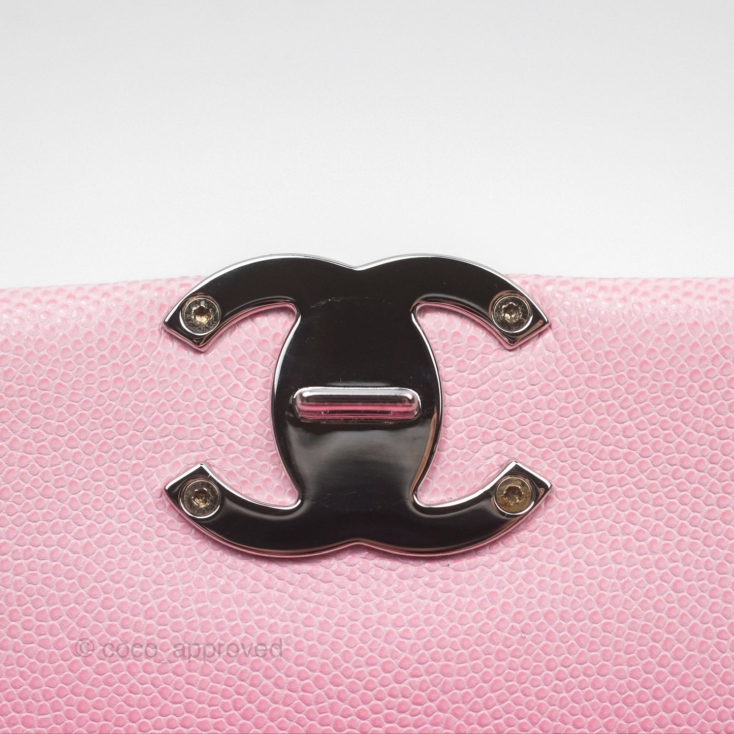 Chanel Mini Flap Bag Pink Ombre Caviar Pink Lacquered Metal Hardware 24C
