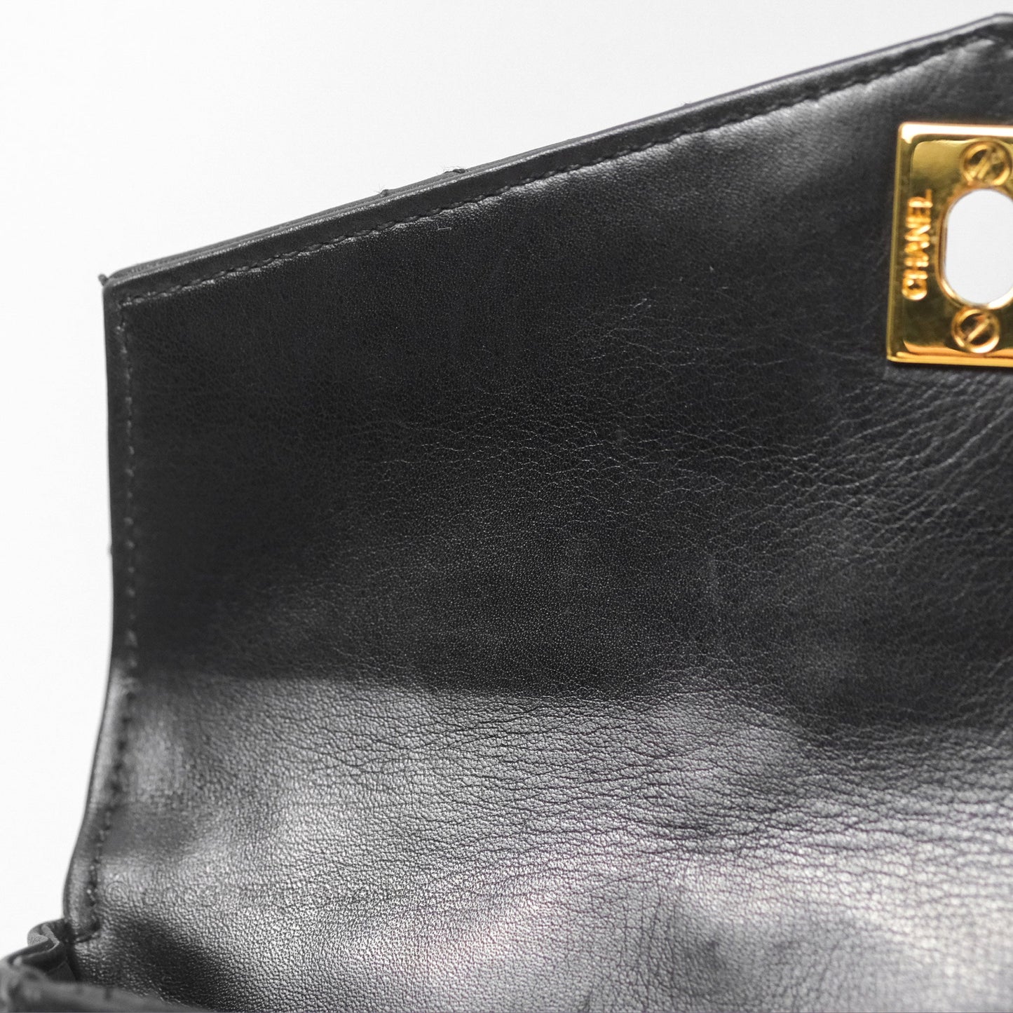 Chanel Vintage Belt Bag Quilted Black Lambskin 24K Gold Hardware