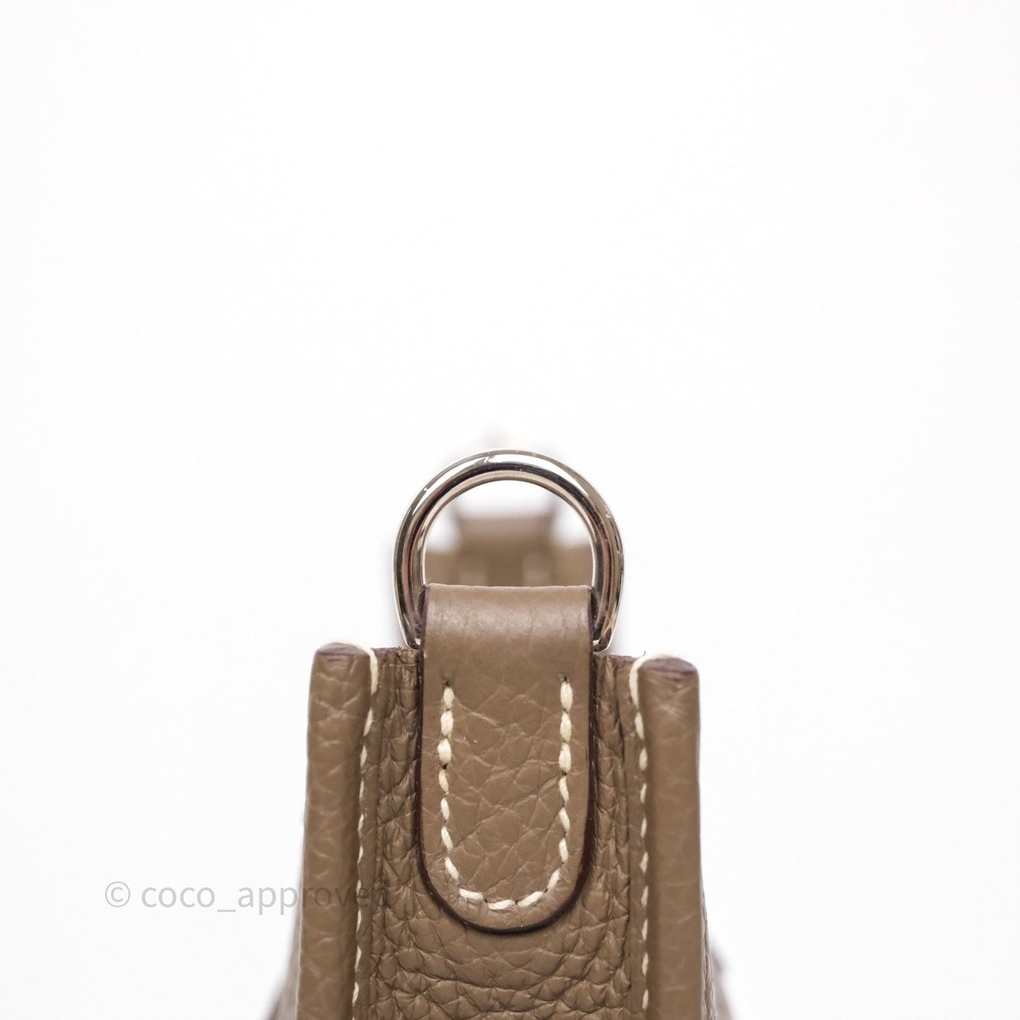 Hermès Mini Evelyne 16 Etoupe Clemence Palladium Hardware