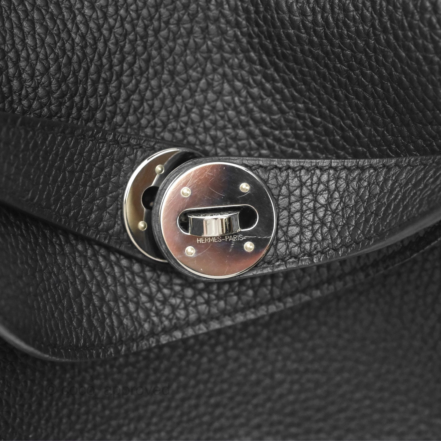 Hermès Lindy 30 Black Clemence Palladium Hardware