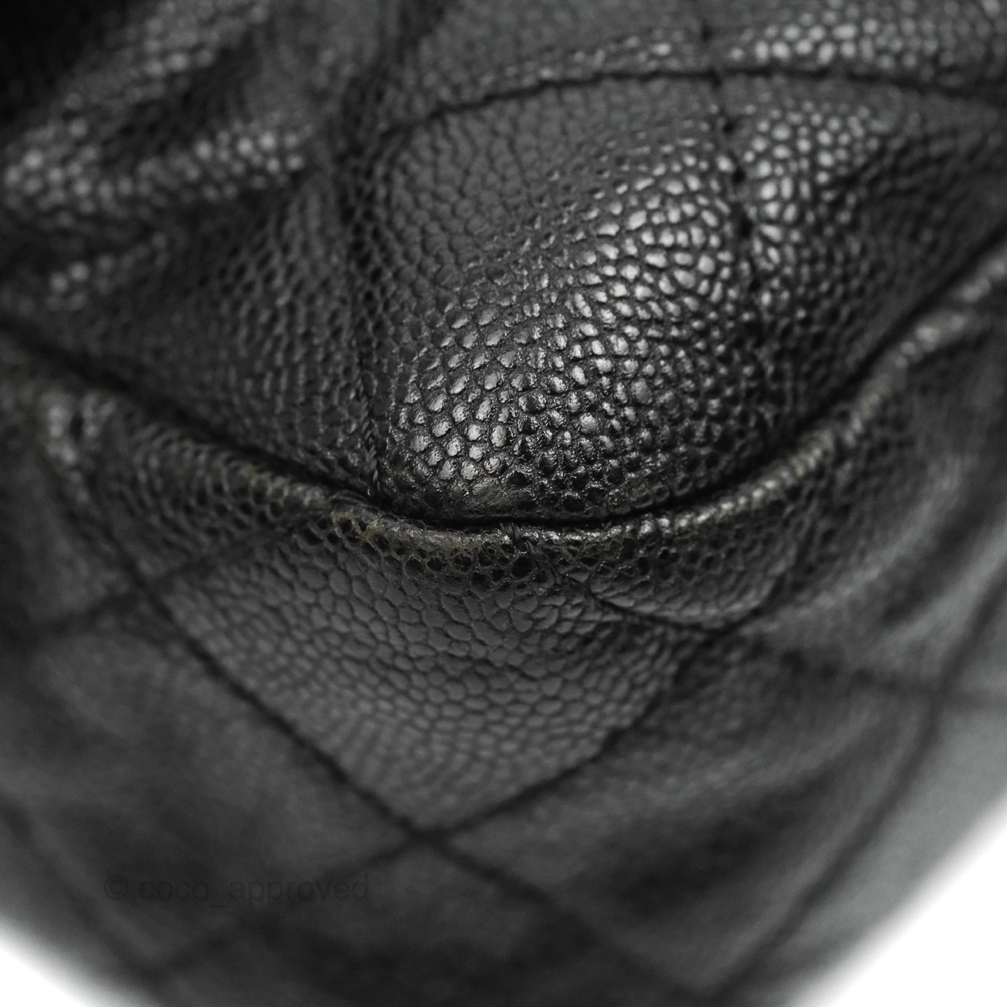 Chanel Jumbo Easy Flap Bag Black Caviar Ruthenium Hardware
