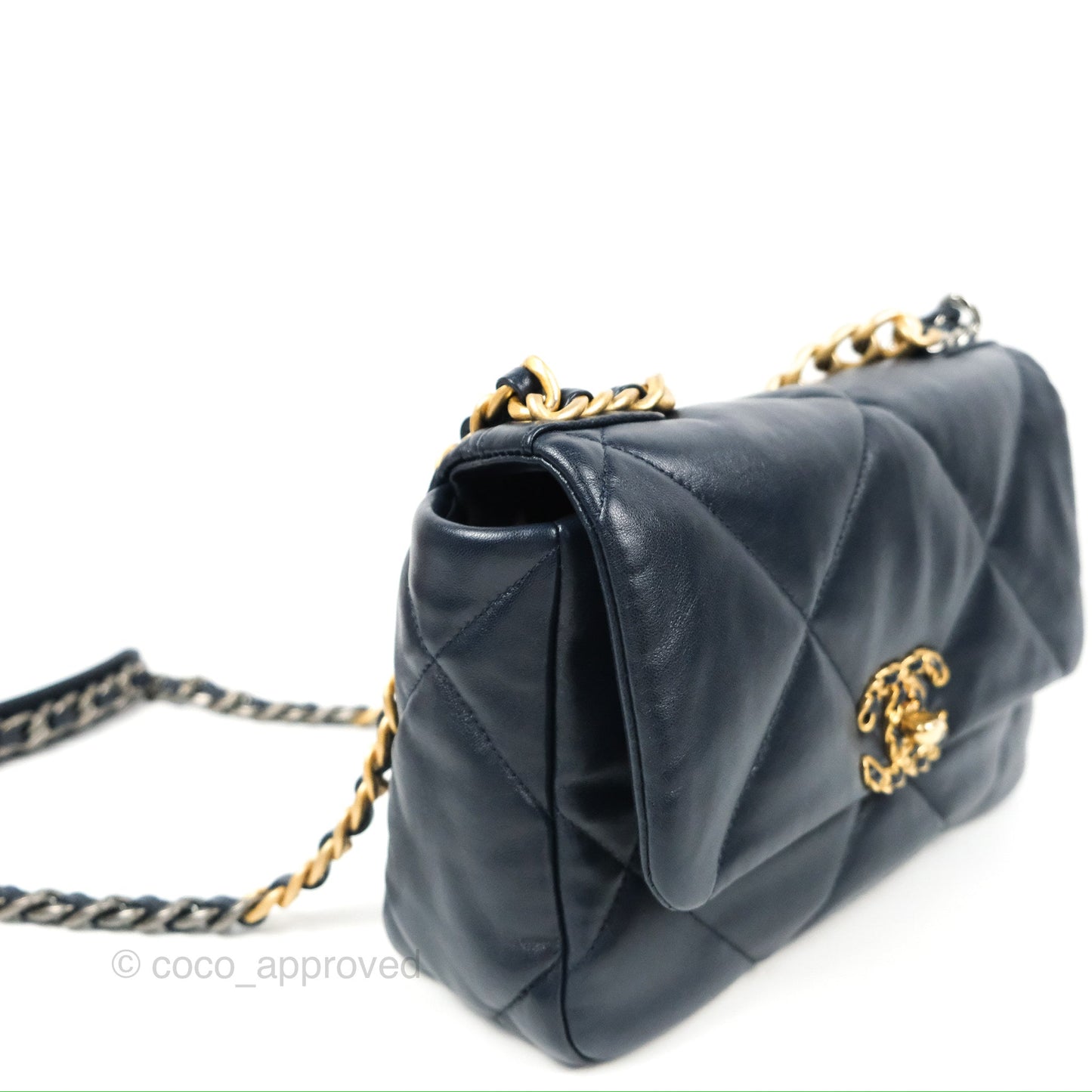 Chanel 19 Small Navy Mixed Hardware