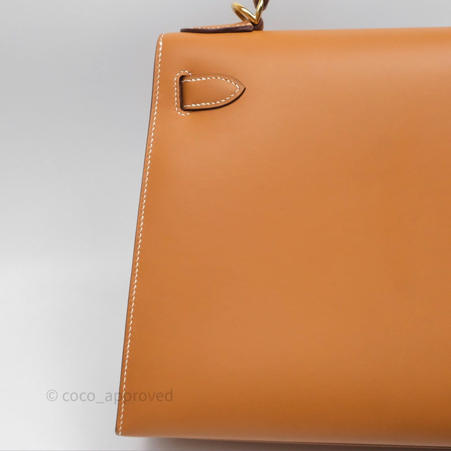 Hermès Kelly II 28 Sellier Gold 37 Chamonix Leather Gold Hardware