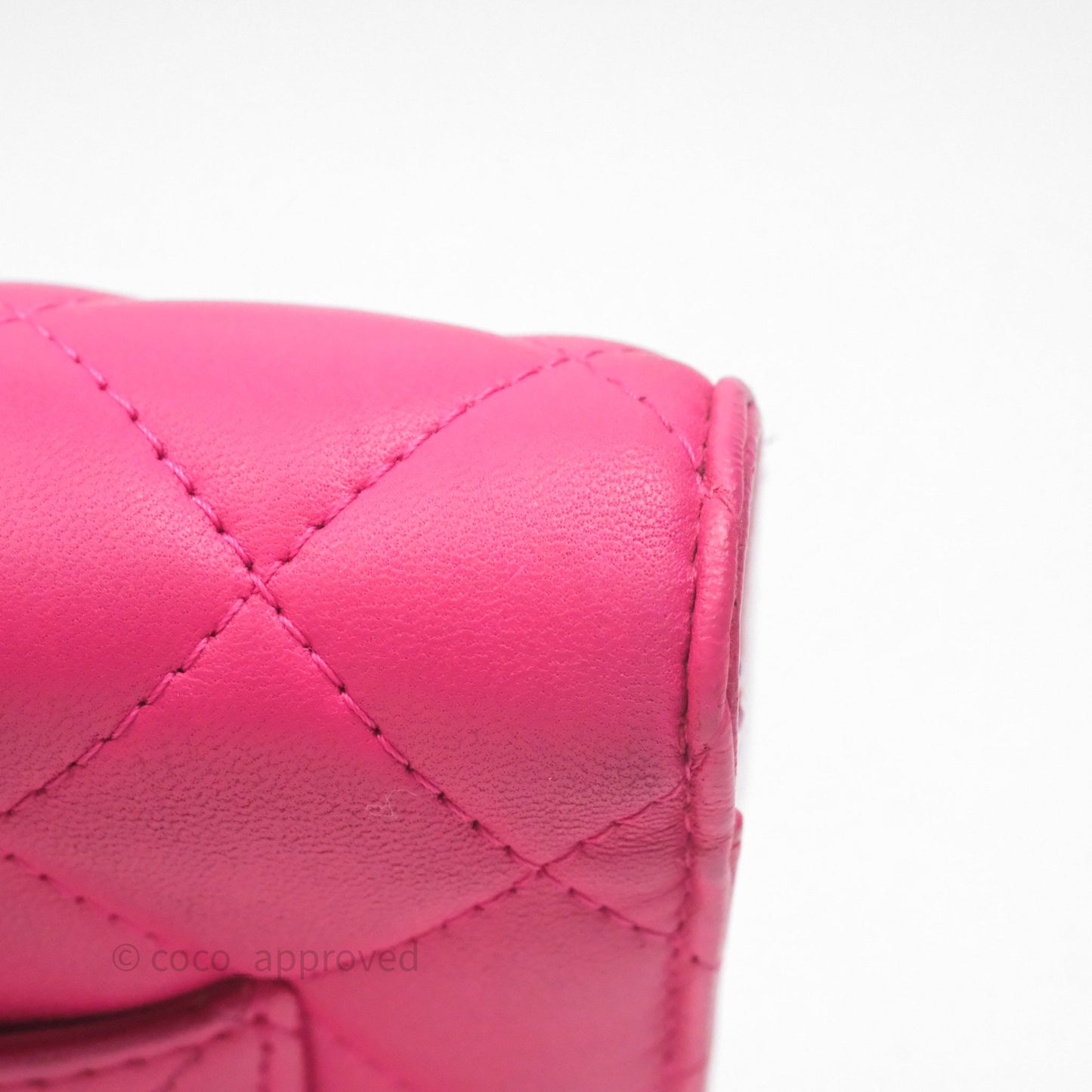 Chanel Quilted Wallet on Chain WOC Pink Lambskin Silver Hardware