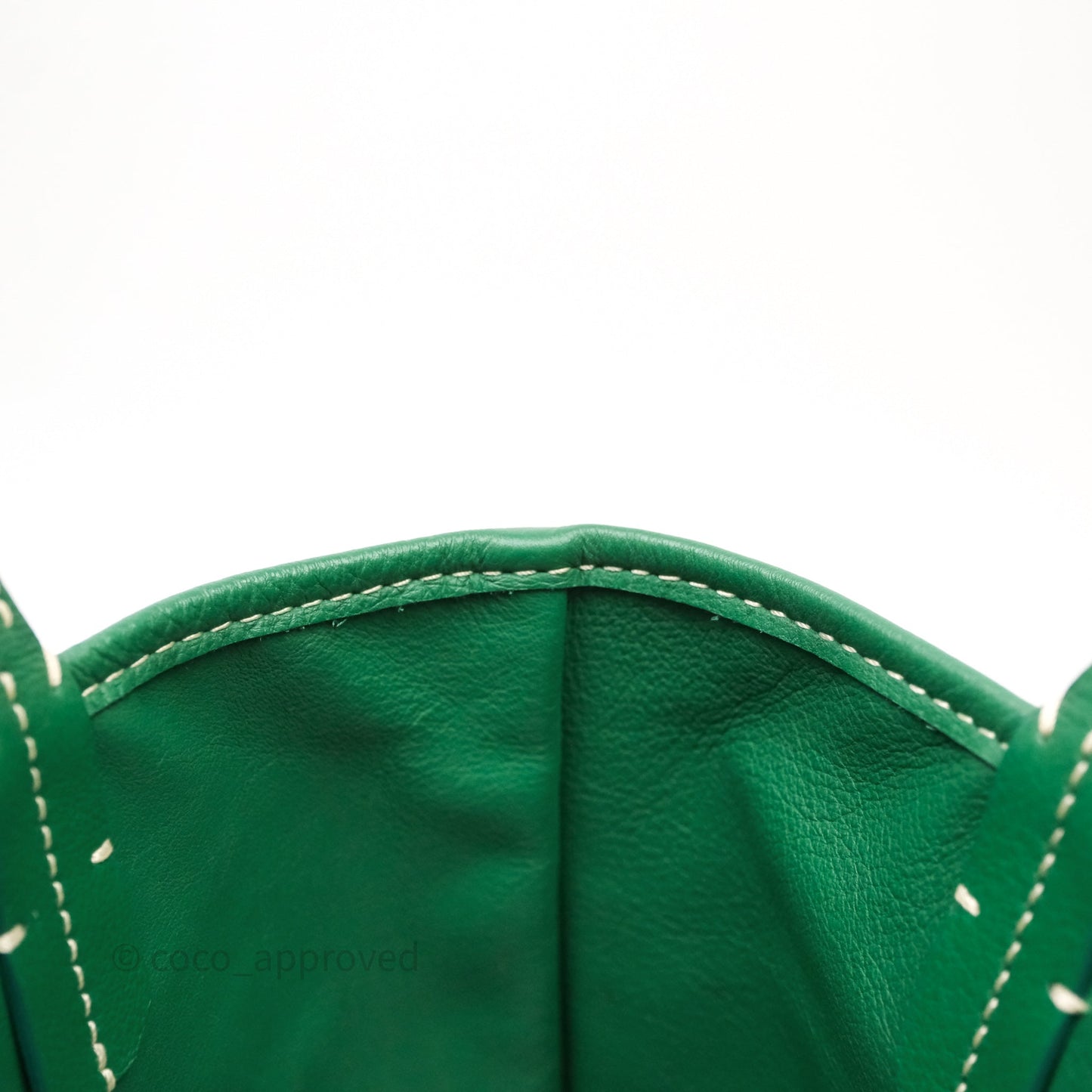 Goyard Anjou Mini Tote Bag Green Goyardine Canvas