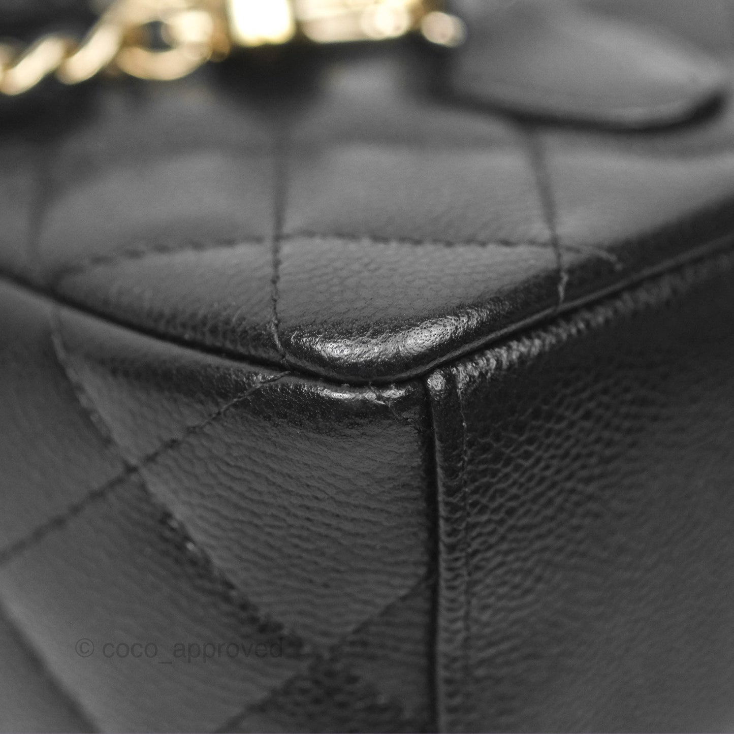 Chanel Classic Mini Backpack Black Caviar Gold Hardware