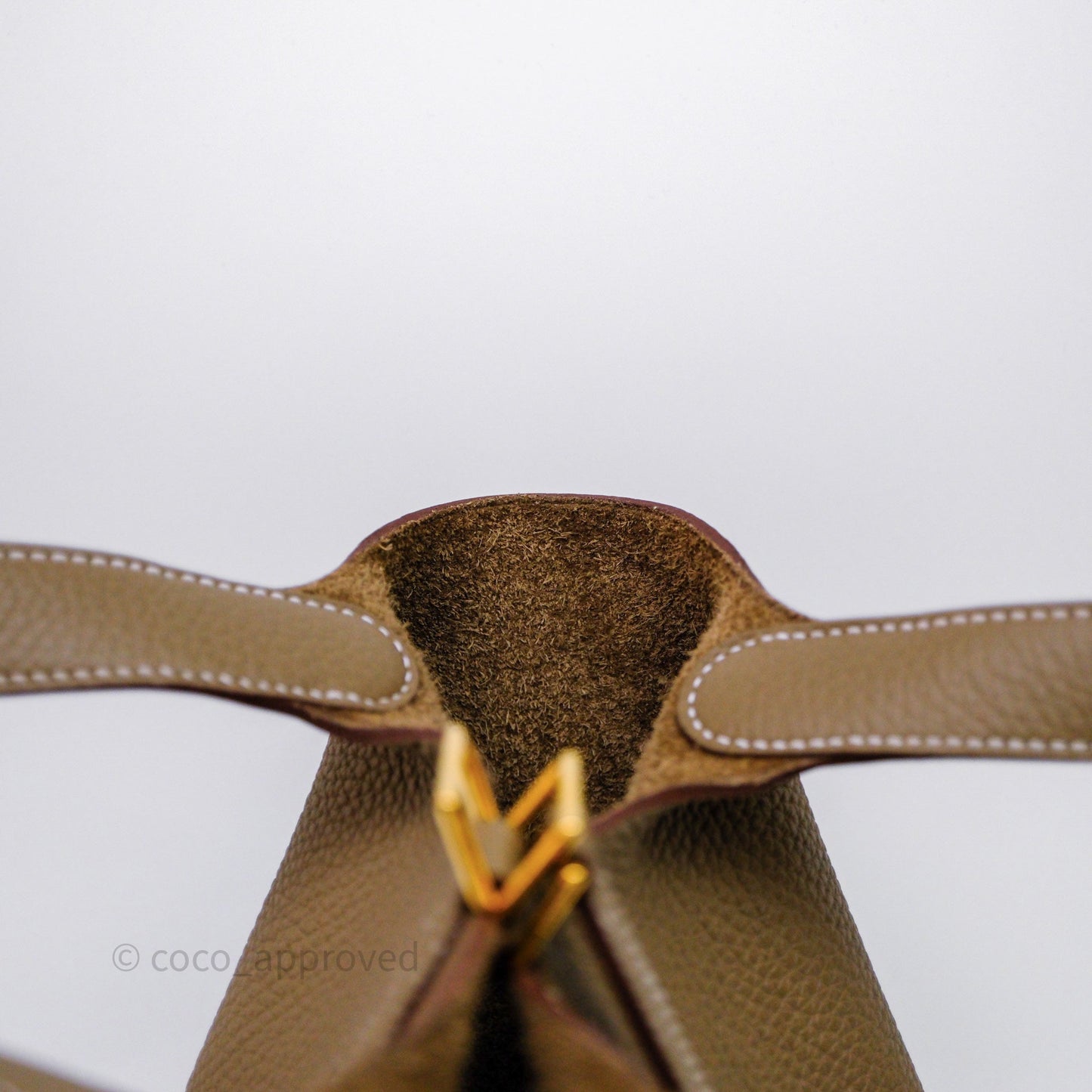 Hermès Picotin Lock 18 Etoupe Clemence Gold Hardware
