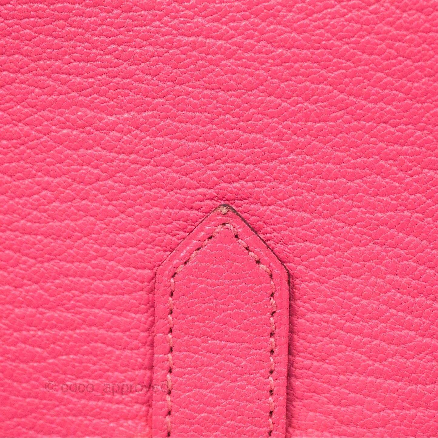 Hermes Bearn Compact Wallet Rose Azalee 8W Gold Hardware