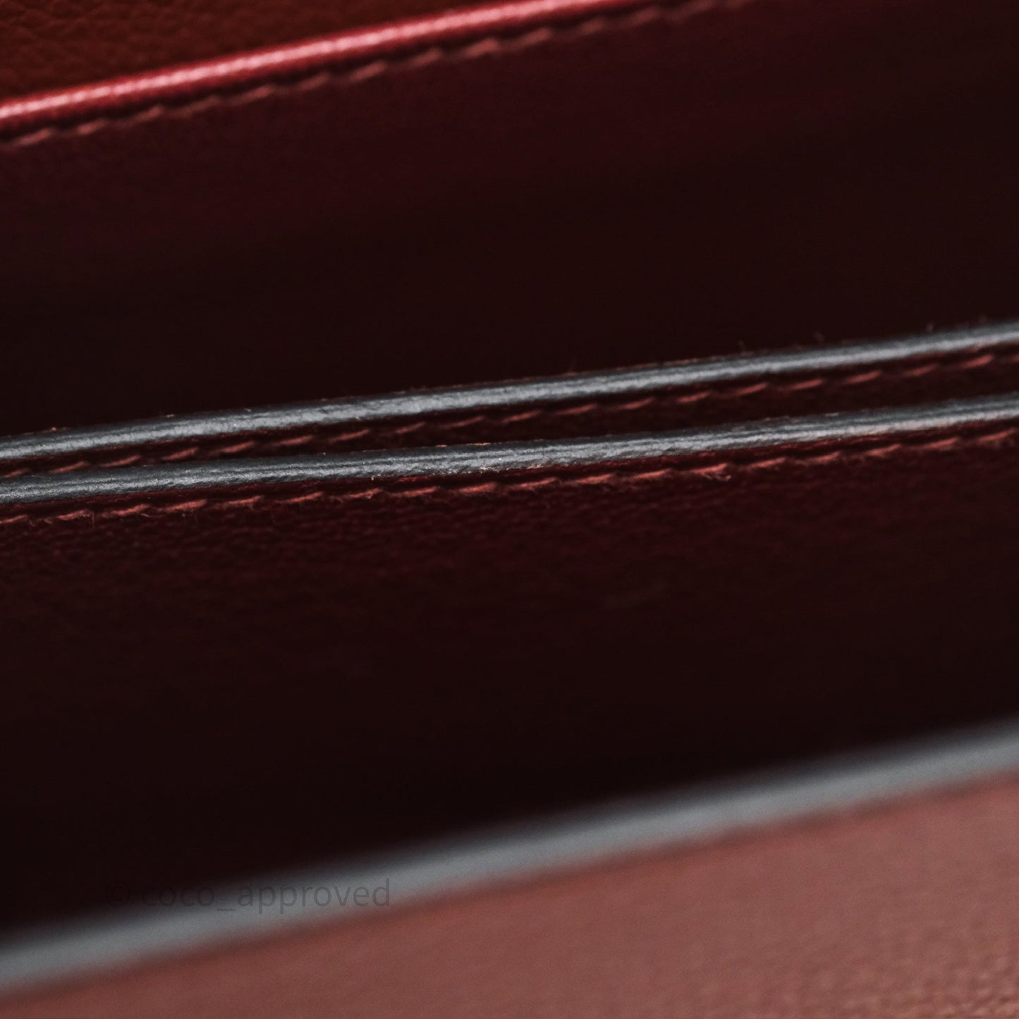 Hermès Mini Roulis Rouge H 55 Evercolor Gold Hardware
