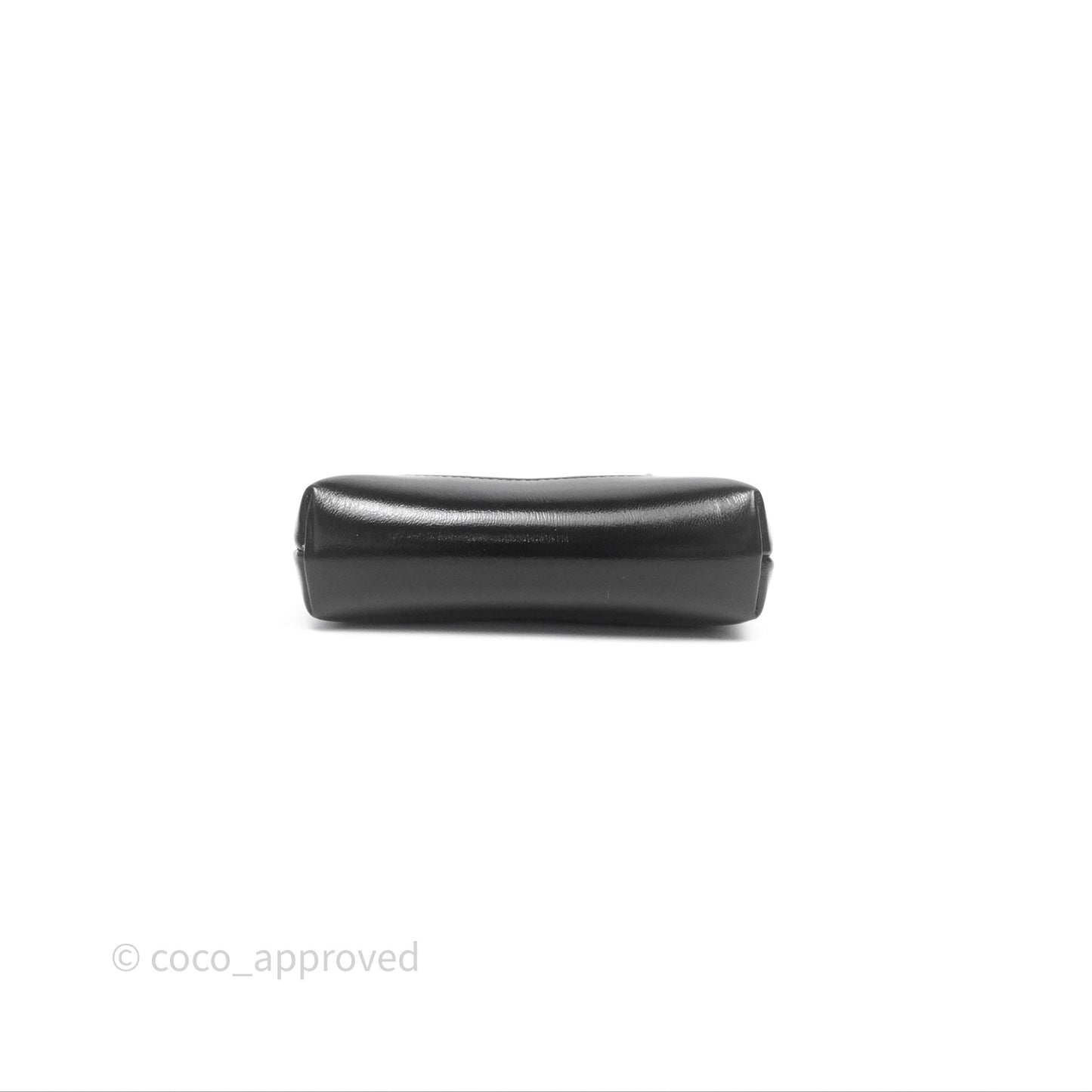 Chanel Micro 31 Clutch With Chain Black Shiny Calfskin Gold Hardware