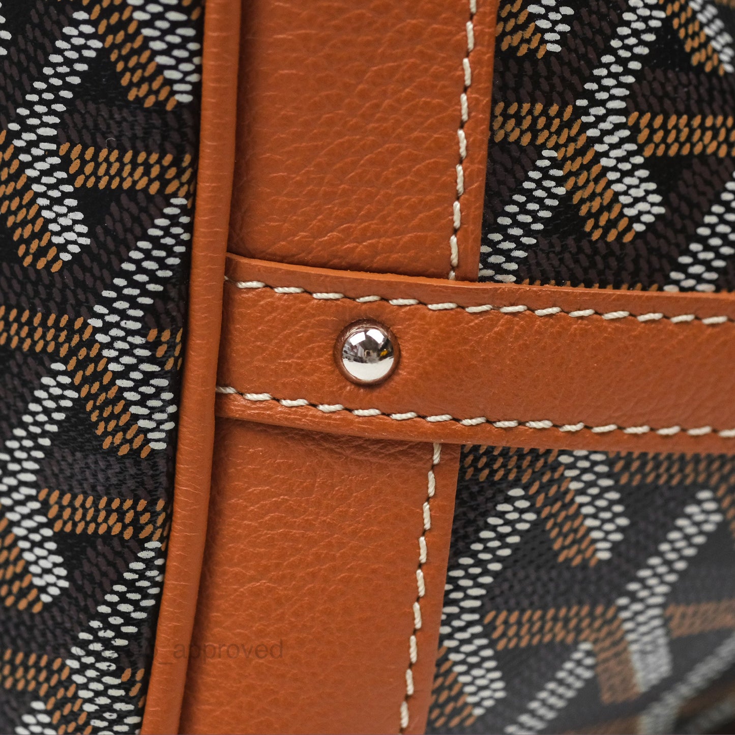 Goyard Petit Flot Bucket Bag Black & Tan Goyardine