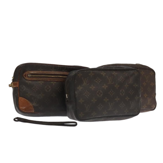 LOUIS VUITTON Monogram Clutch Bag 3Set LV 97854