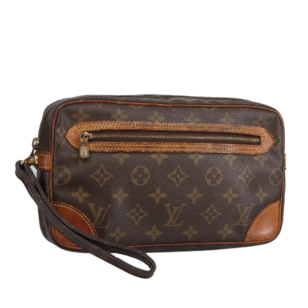 LOUIS VUITTON Monogram Marly Dragonne GM Clutch Bag M51825 LV 97859
