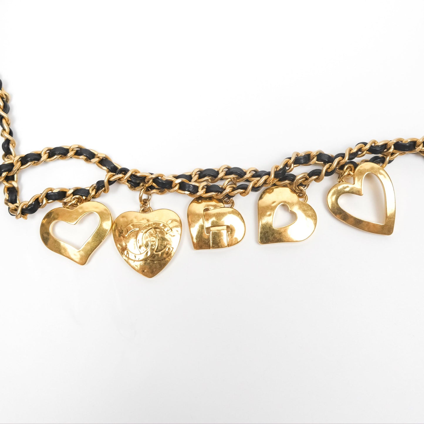 Chanel Mini Flap Bag With Heart CC Charm Black Lambskin Aged Gold Hardware 22B