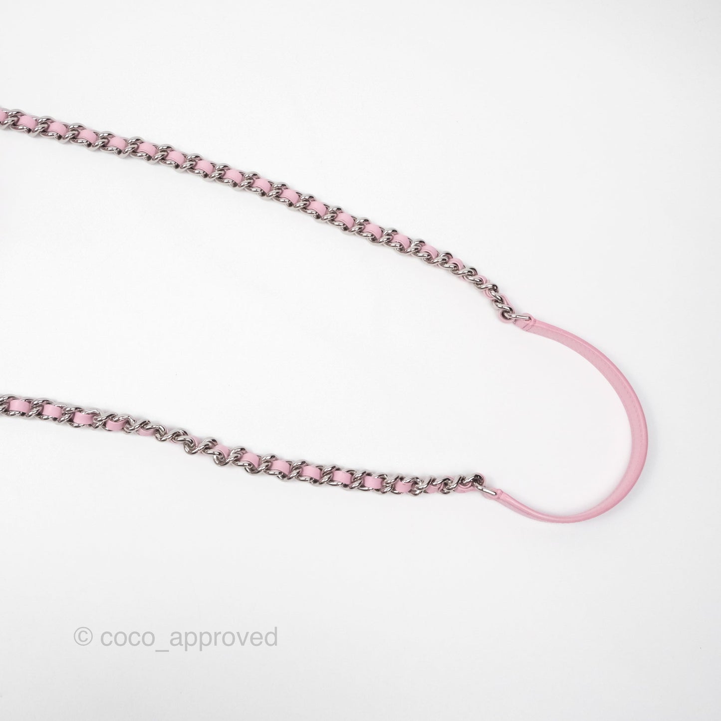 Chanel Stitched Ring My Bag Flap Crossbody Pink Calfskin Silver Hardware