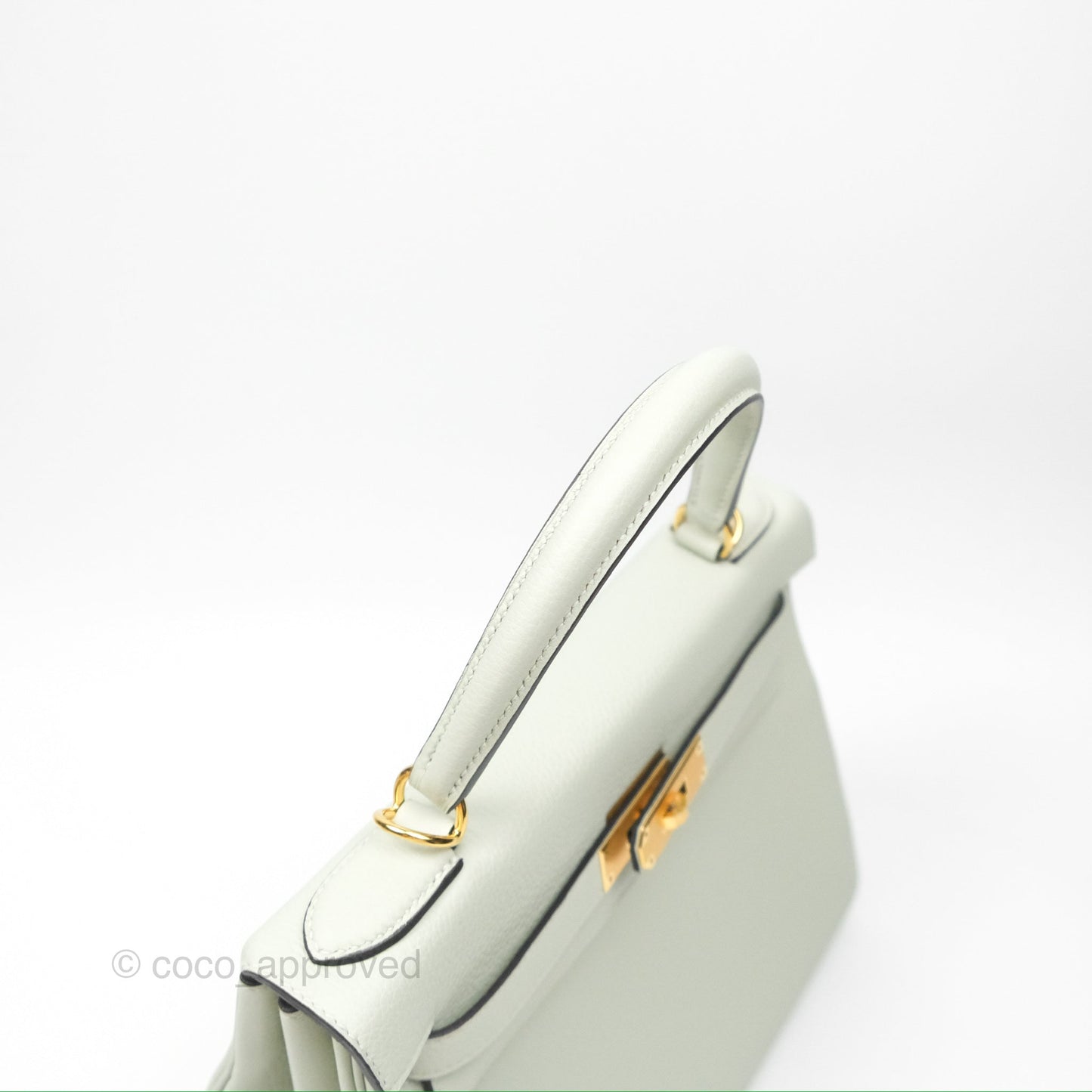 Hermès Kelly II 28 Retourne Togo Gris Neve Gold Hardware
