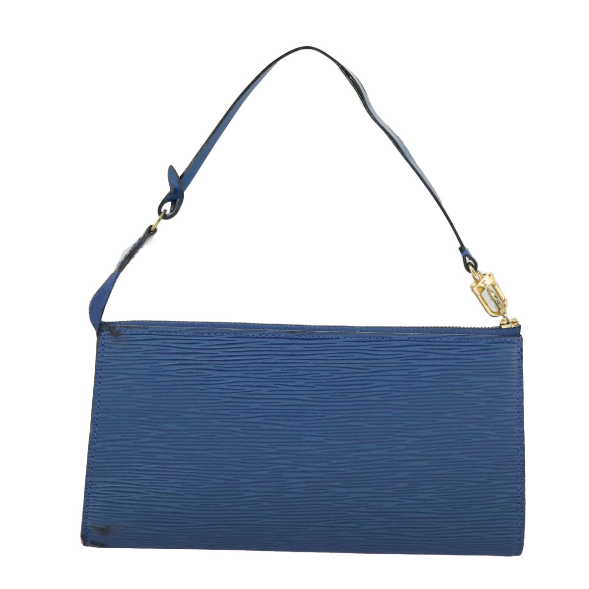 LOUIS VUITTON Epi Pochette Accessoires Pouch Blue M52985 LV 97927