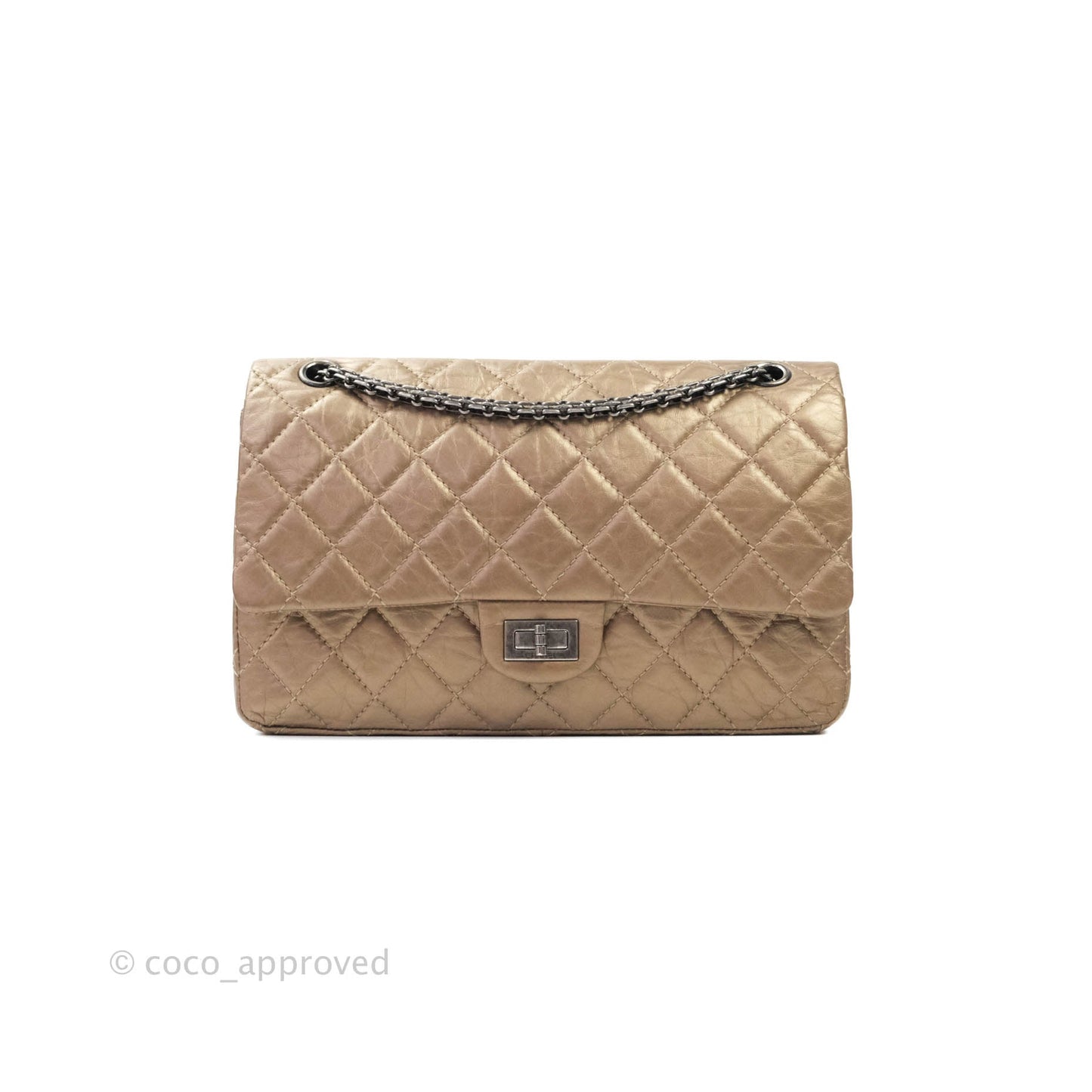 Chanel Reissue 226 Copper Calfskin Ruthenium Hardware
