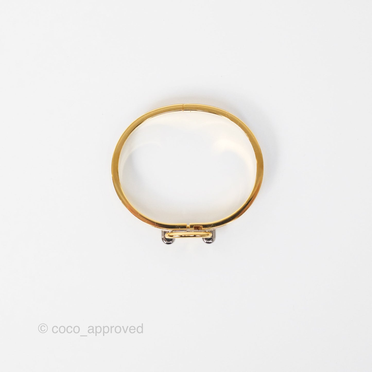 Hermes Mini Clic Chaine d'Ancre Bracelet PM Marron Glace