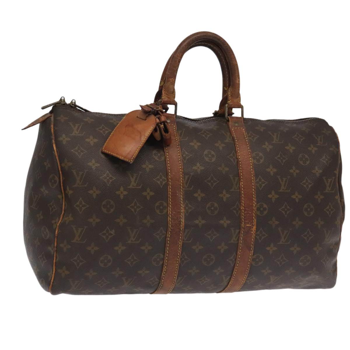 LOUIS VUITTON Monogram Keepall 45 Boston Bag M41428 LV 97962