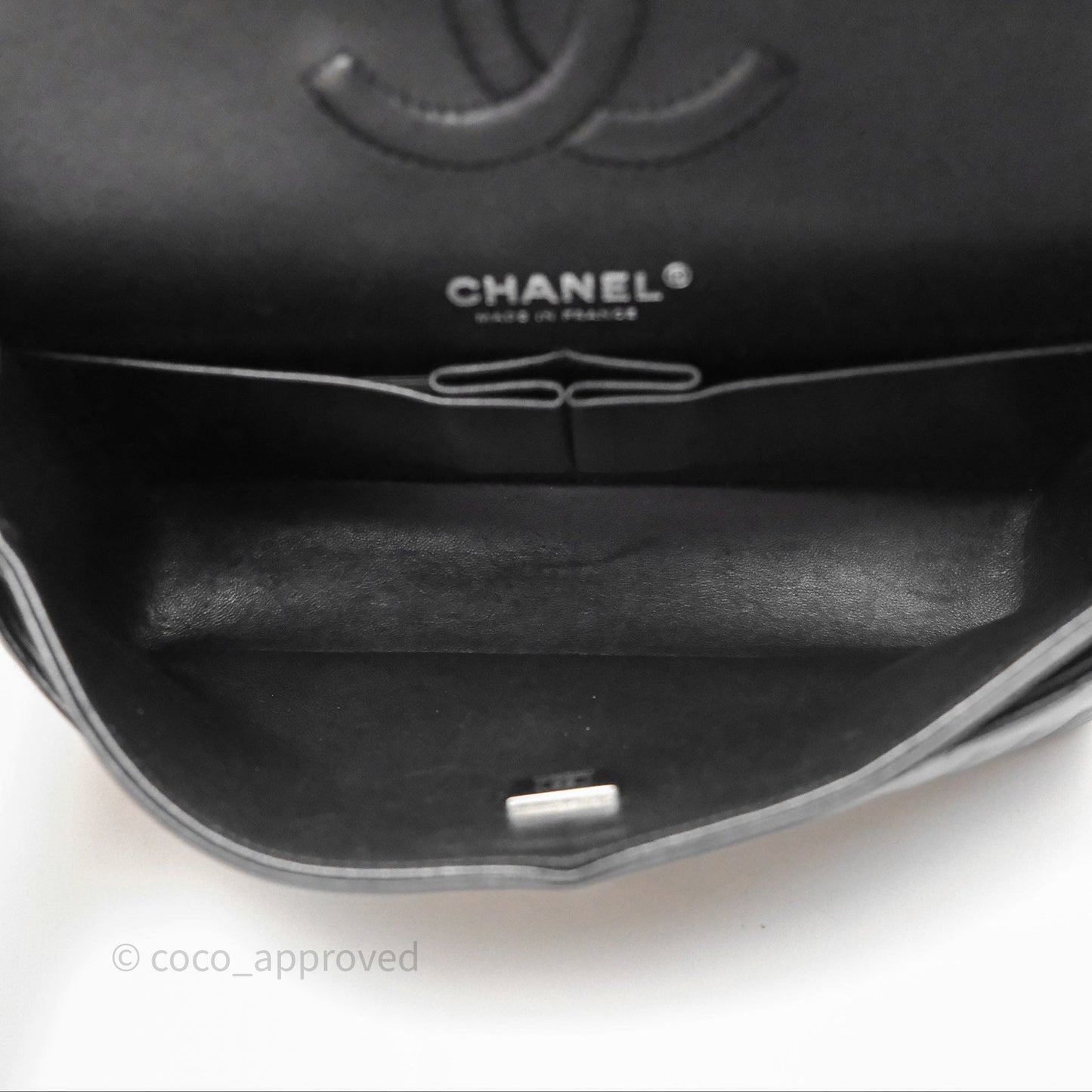 Chanel Classic Quilted M/L Medium Double Flap So Black Lambskin
