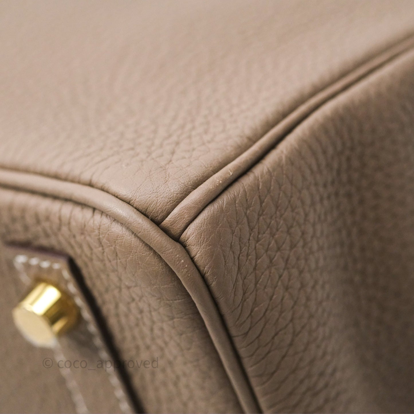Hermès Birkin 30 Retourne Etoupe 18 Togo Gold Hardware